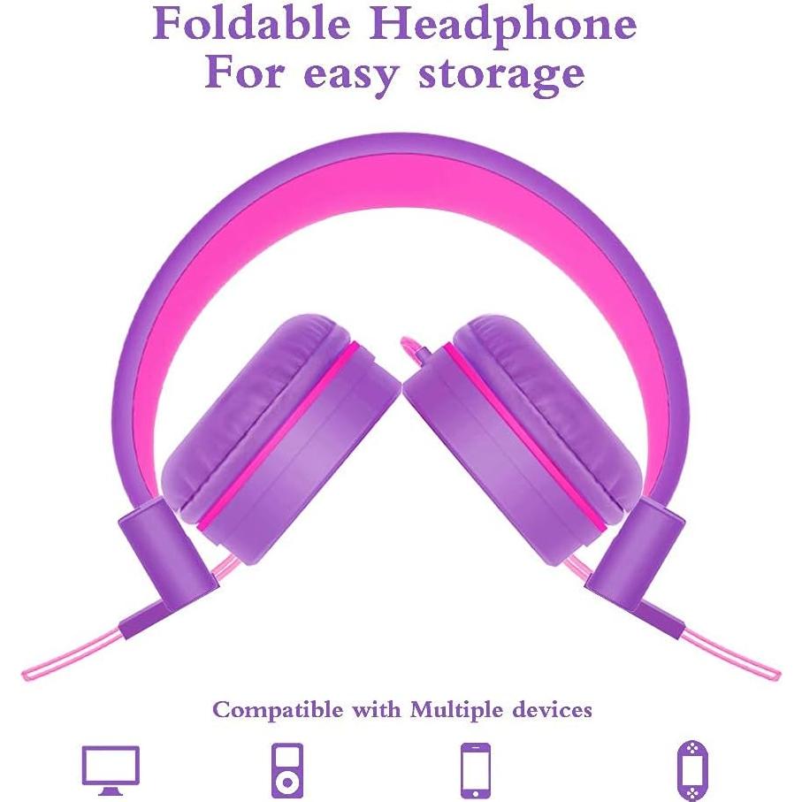 Auriculares ELECDER i37 Plegables para Niños con Sonido Estéreo