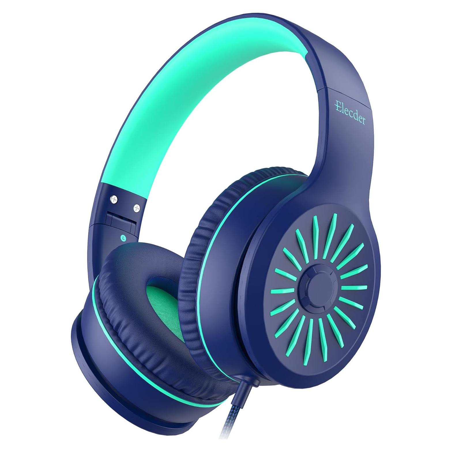 Auriculares On-Ear ELECDER i45 con Micrófono - Azul