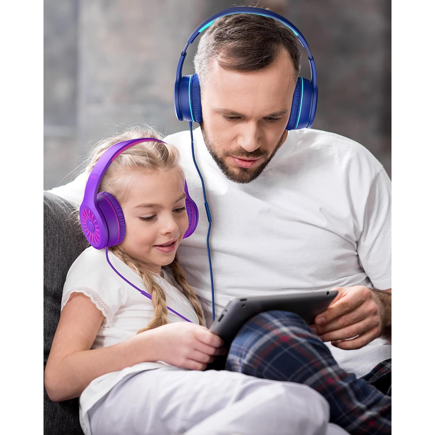 Auriculares On-Ear ELECDER i45 con Micrófono - Azul