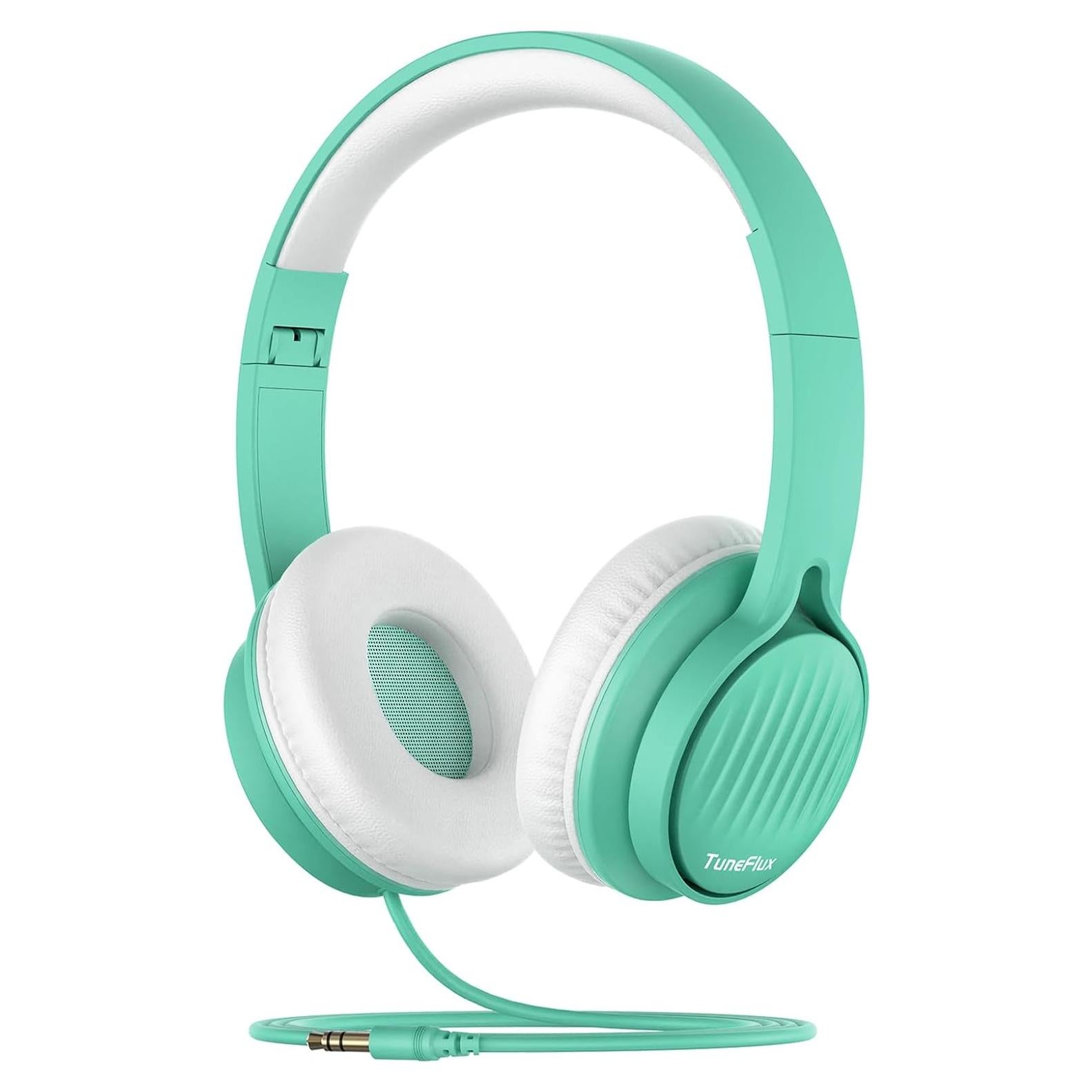 Auriculares TuneFlux F8pro para Niños Verde, Volumen 85dB