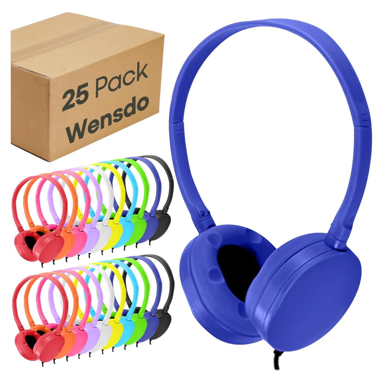Auriculares para Niños Wensdo HY104 Paquete de 25 Multicolor