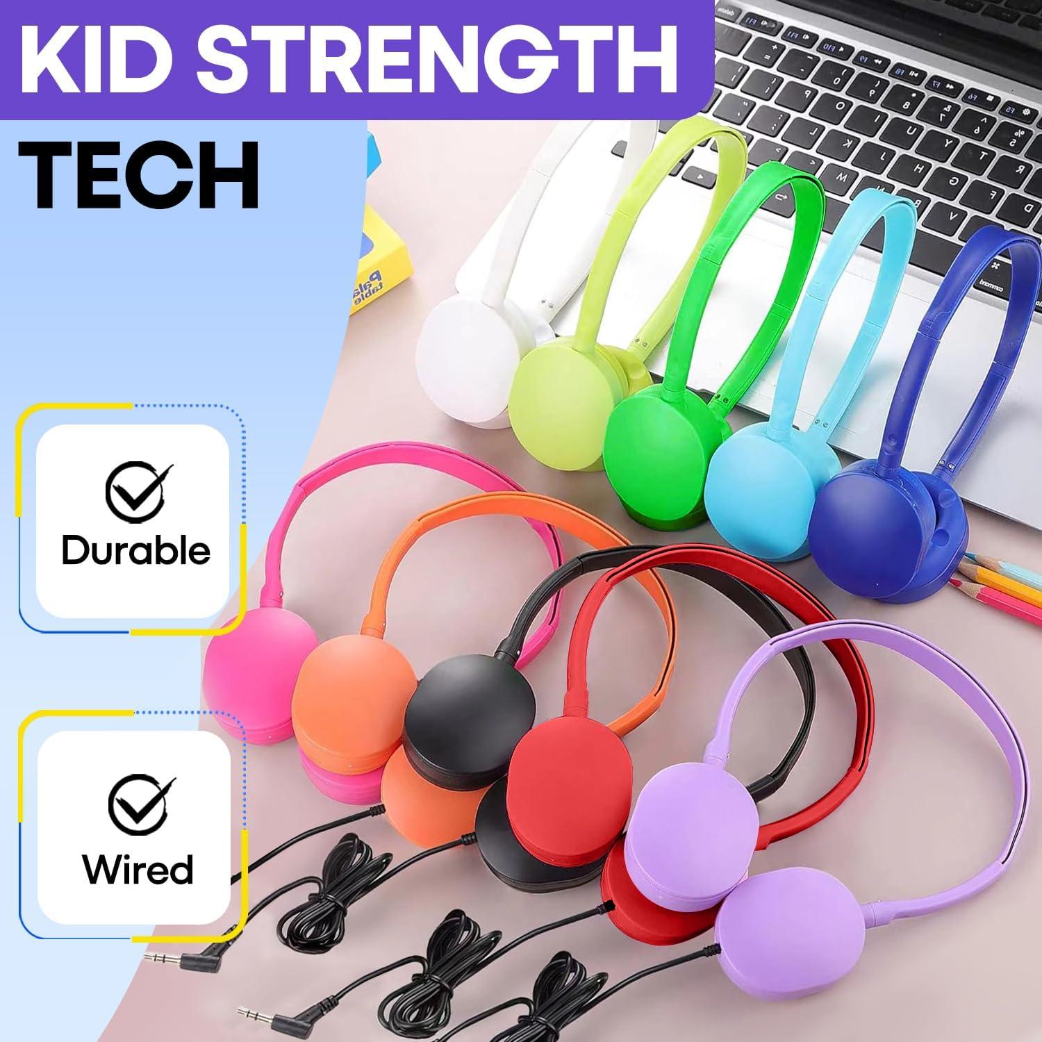 Auriculares para Niños Wensdo HY104 Paquete de 25 Multicolor