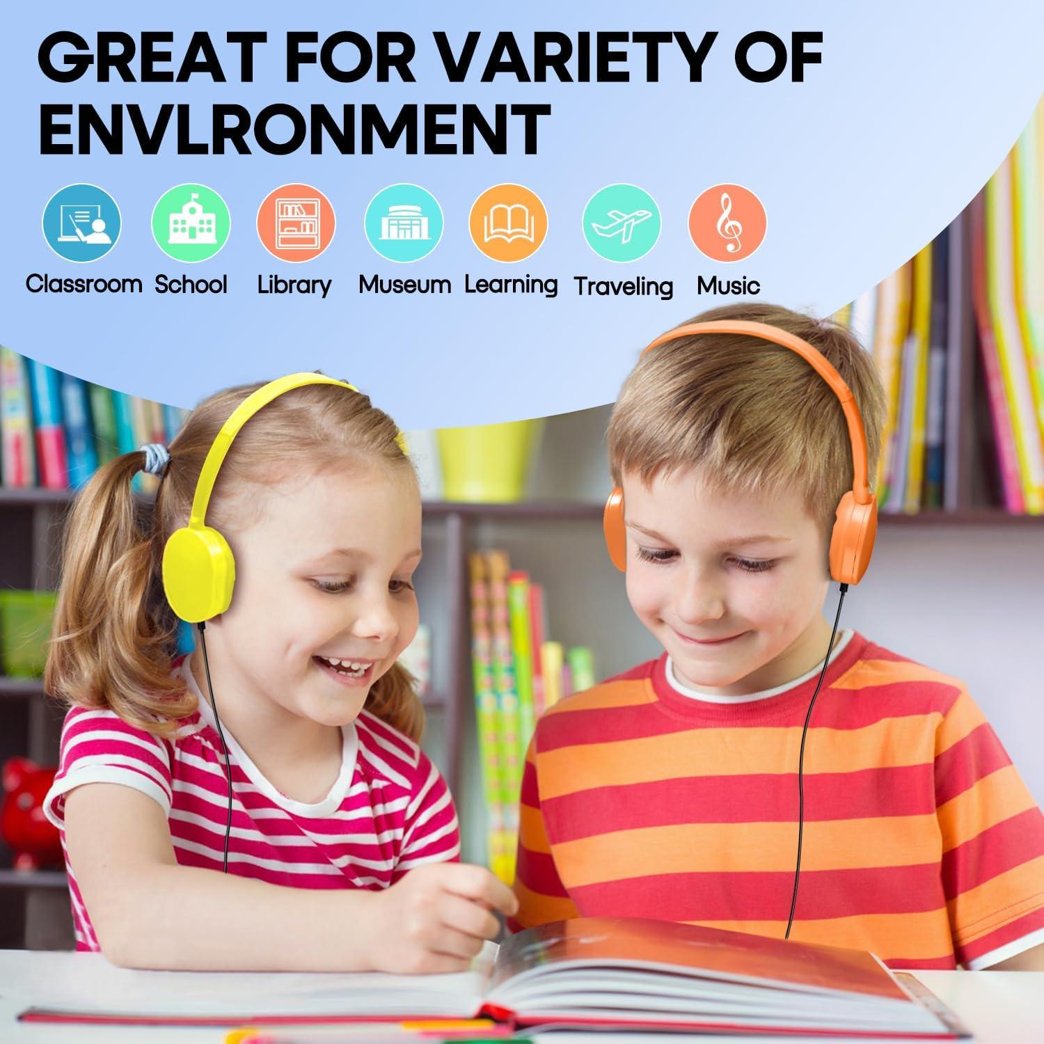 Auriculares para Niños Wensdo HY104 Paquete de 25 Multicolor