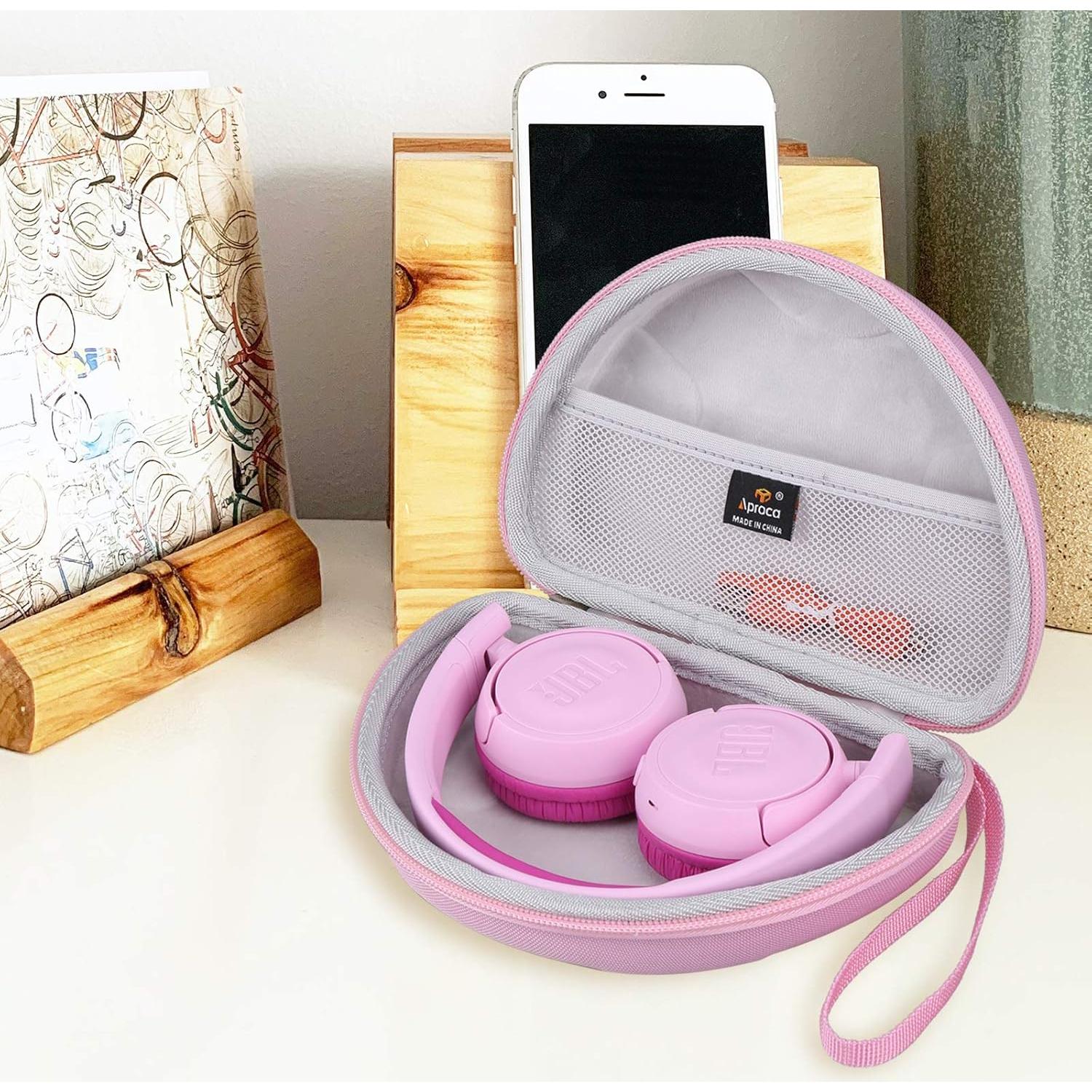 Funda de Viaje Dura Aproca para Auriculares JBL JR 300BT Rosa