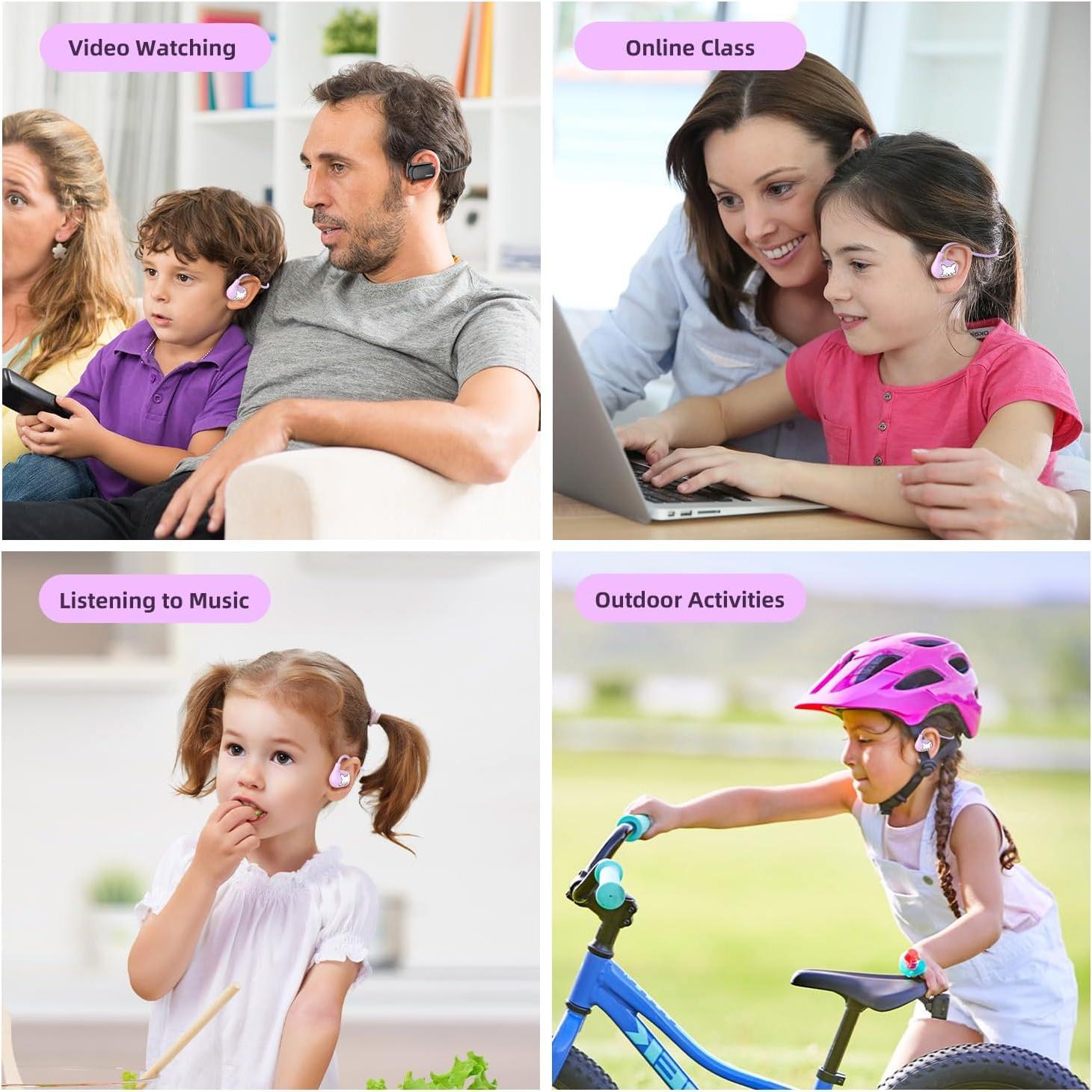 Auriculares Bluetooth LK15 para Niños - Conducción Aérea, 85dB