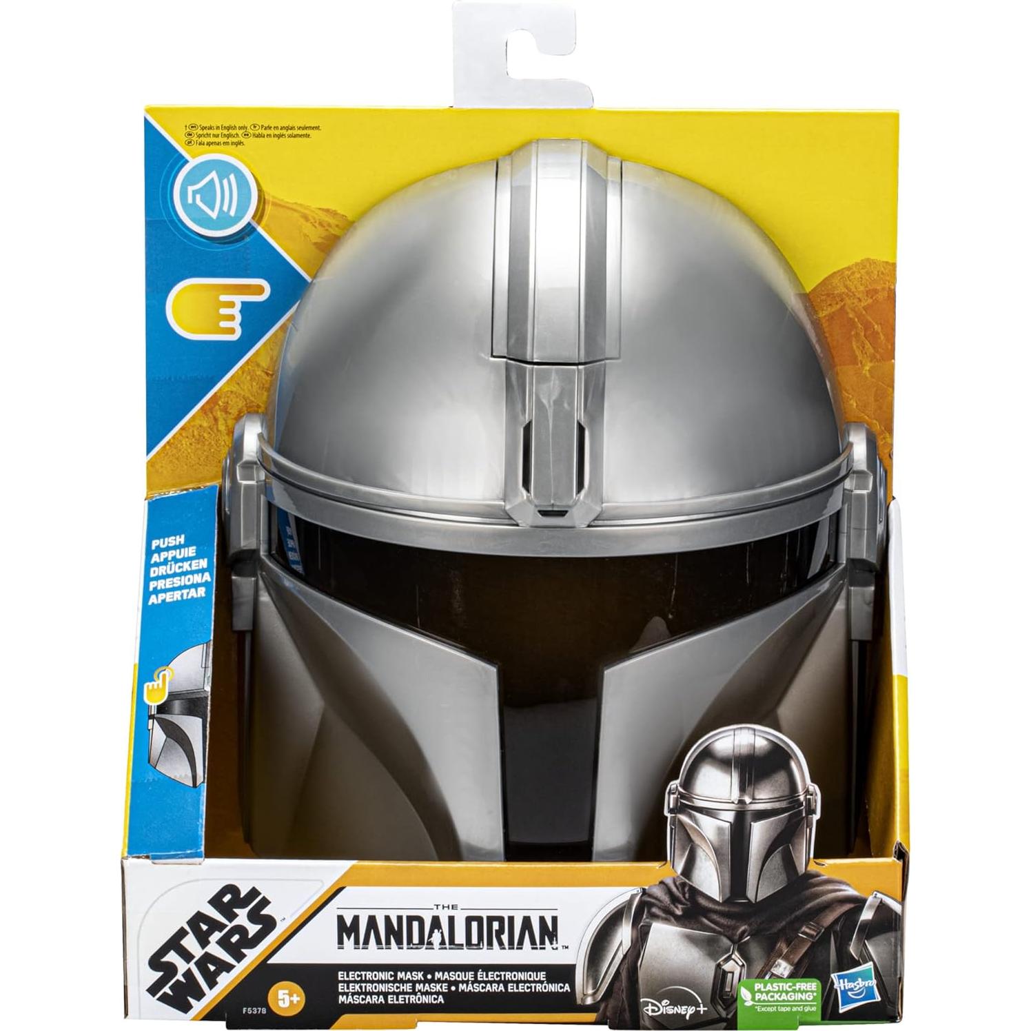 Máscara Electrónica The Mandalorian Hasbro con Sonidos y Frases