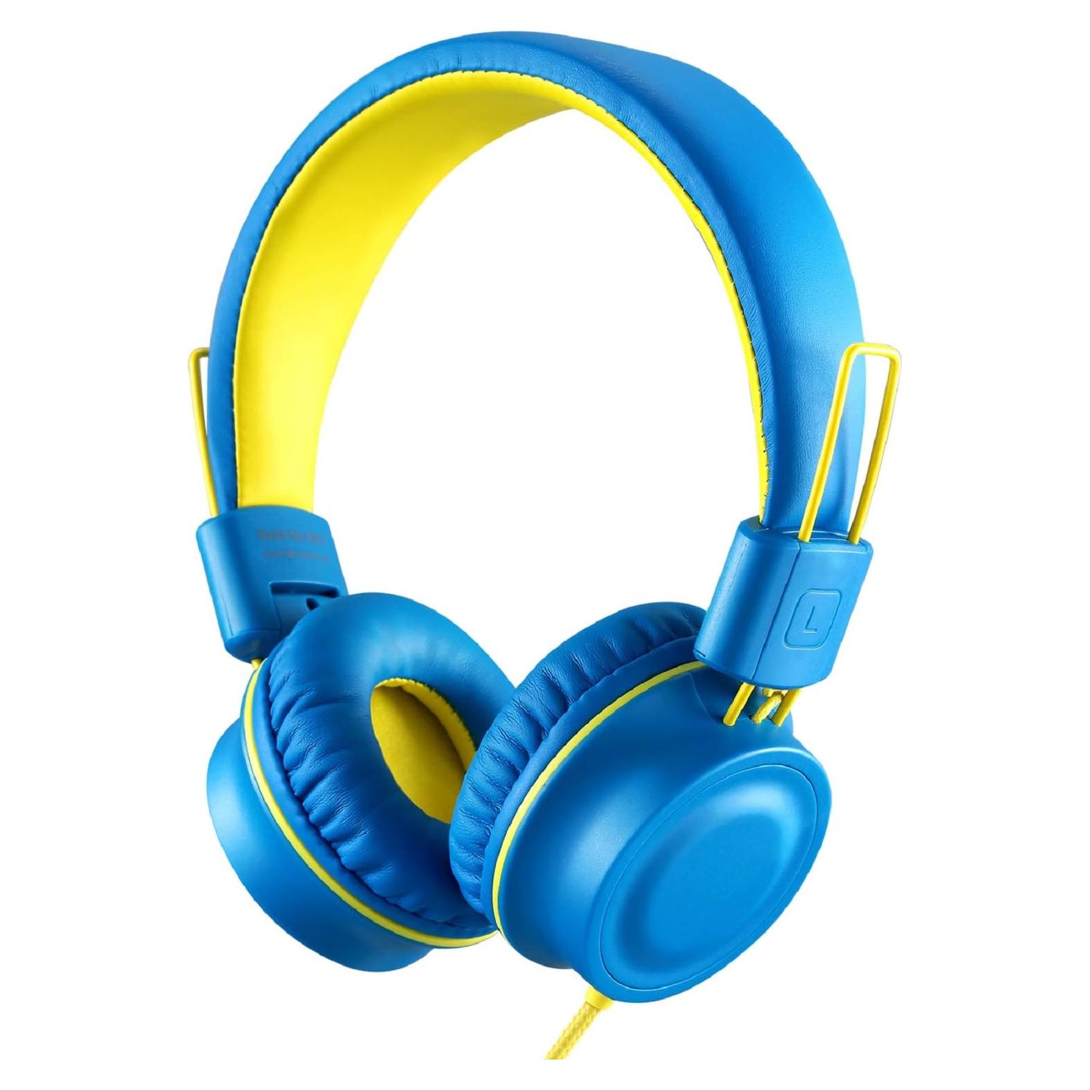 Auriculares Noot K33 Plegables para Niños 1.52m Cable 3.5mm Azul