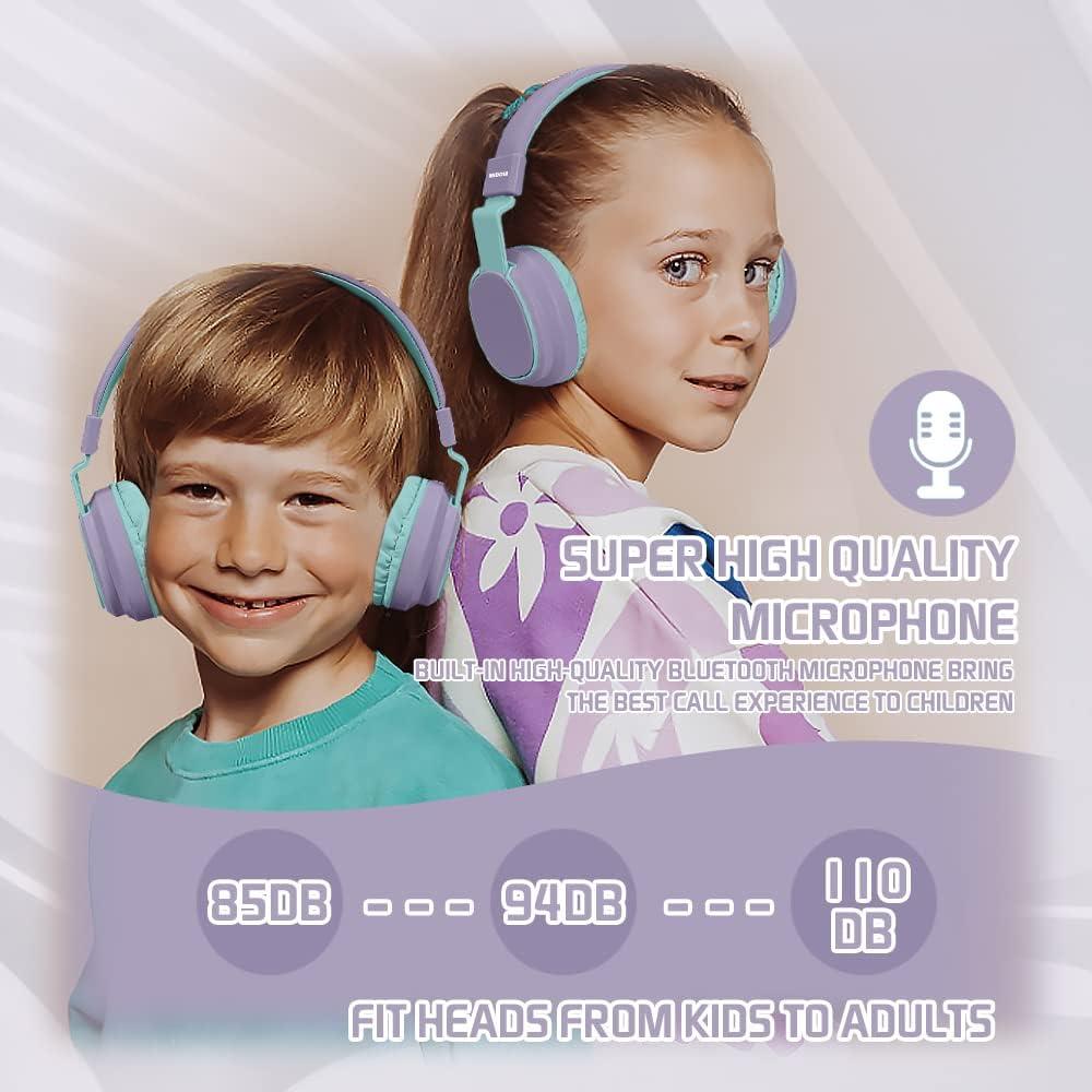 Auriculares Inalámbricos MIDOLA para Niños Bluetooth 5.0 Púrpura