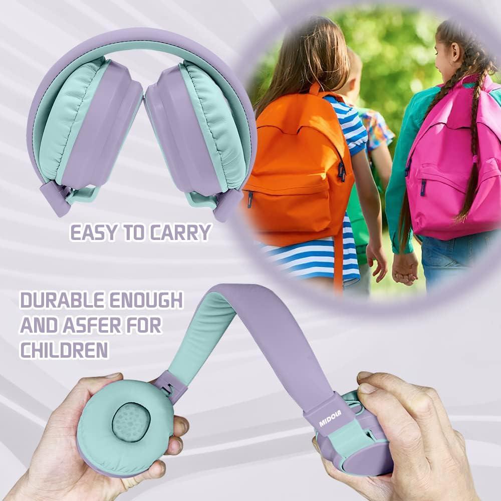 Auriculares Inalámbricos MIDOLA para Niños Bluetooth 5.0 Púrpura