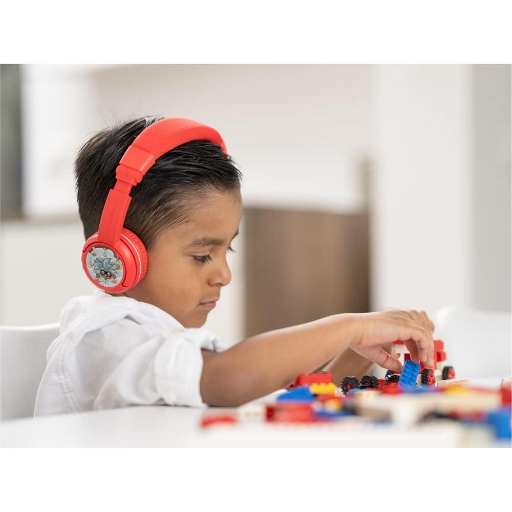 Made for Amazon Bluetooth Kids Headphones Age (3-7) | Red