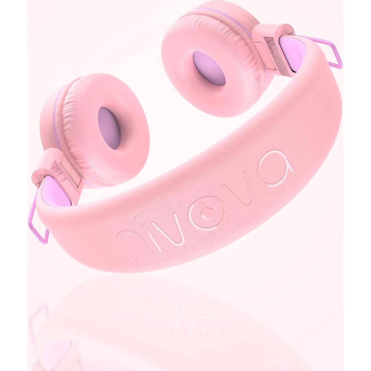 Kids Headphones, K8 Wired Headphones for Kids with Adjustable Headband, 3.5 MM Jack for School, Foldable On-Ear Headset for Girls Boys Children, Kindle Tablet Cellphones MP3/4 Airplane Travel