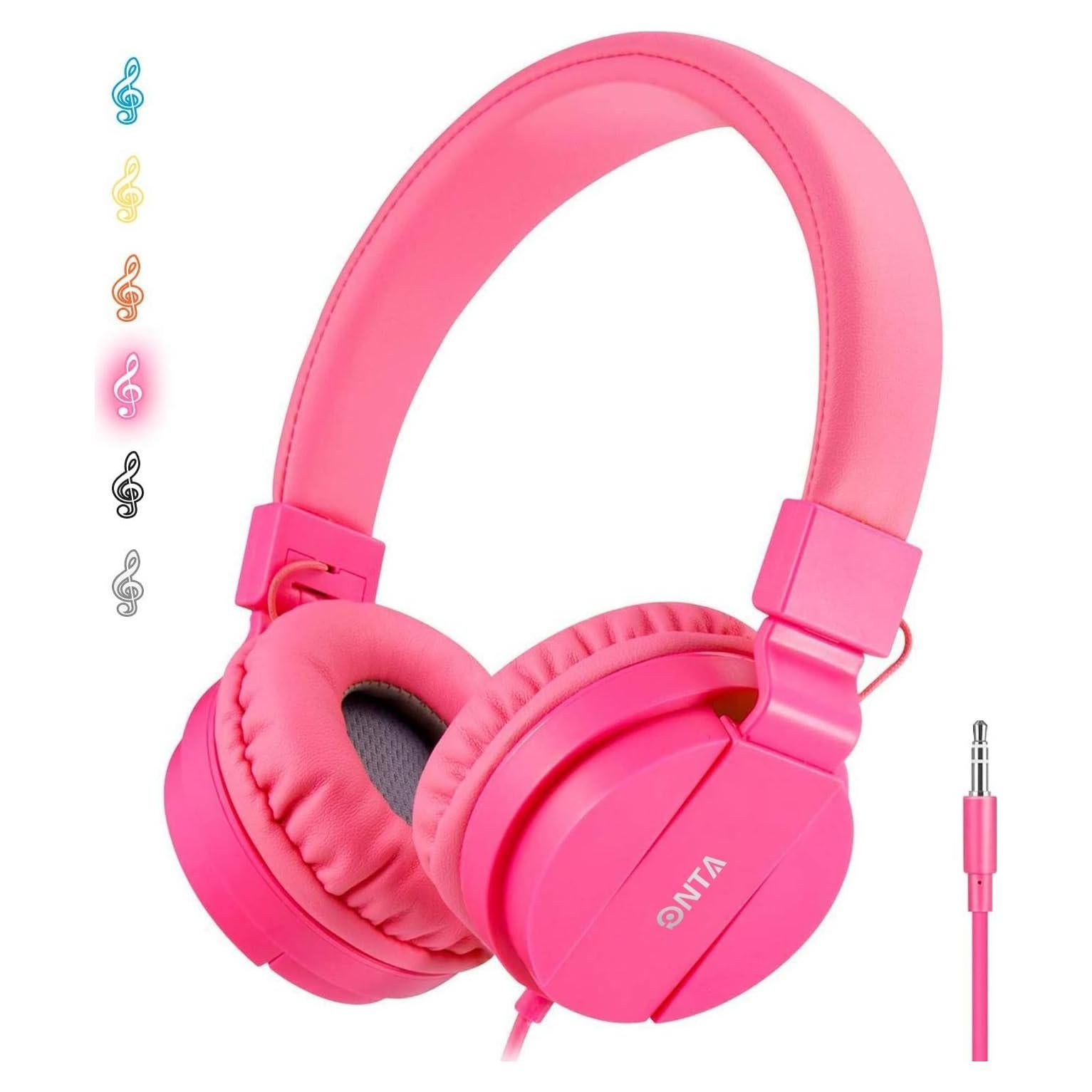 Auriculares ONTA para Niños Rosa - Cableados 3.5mm