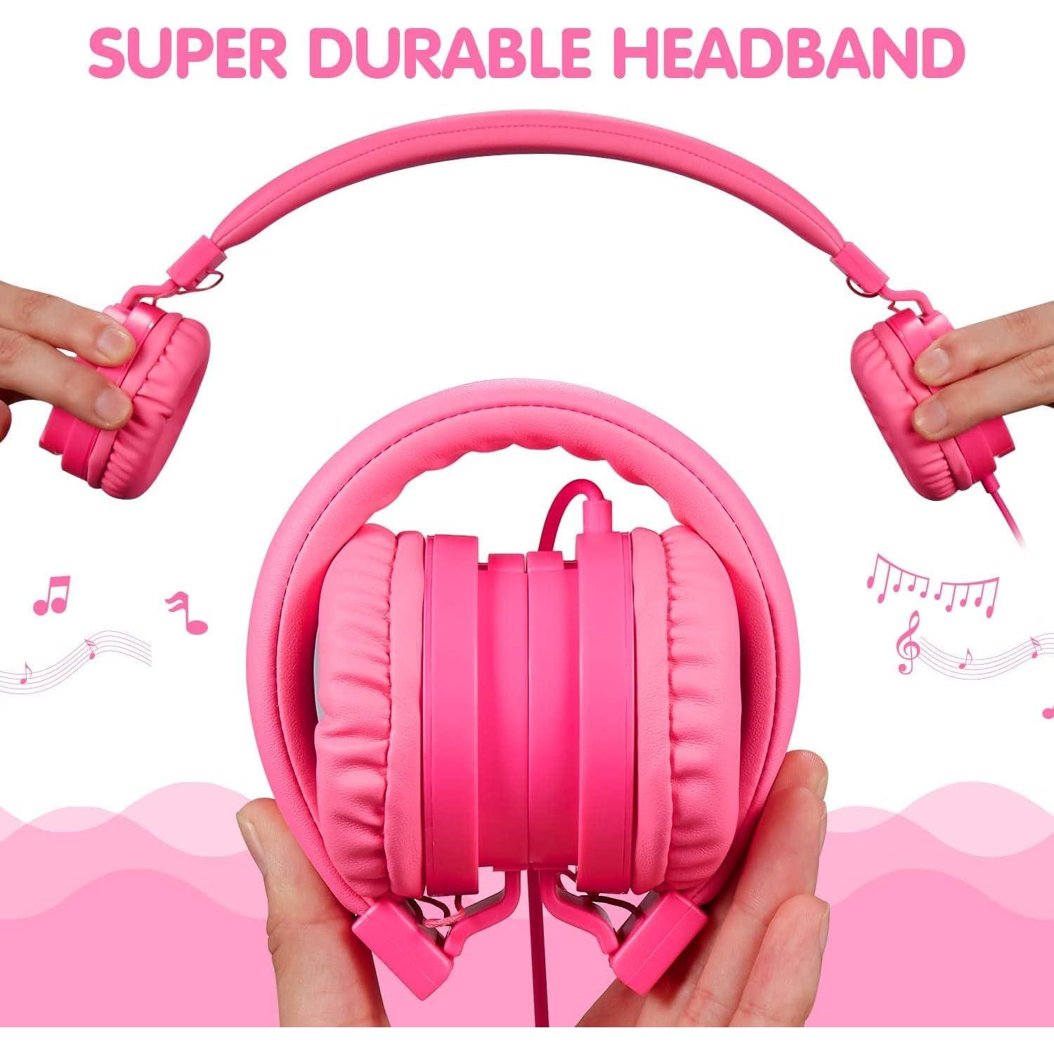 Auriculares ONTA para Niños Rosa - Cableados 3.5mm