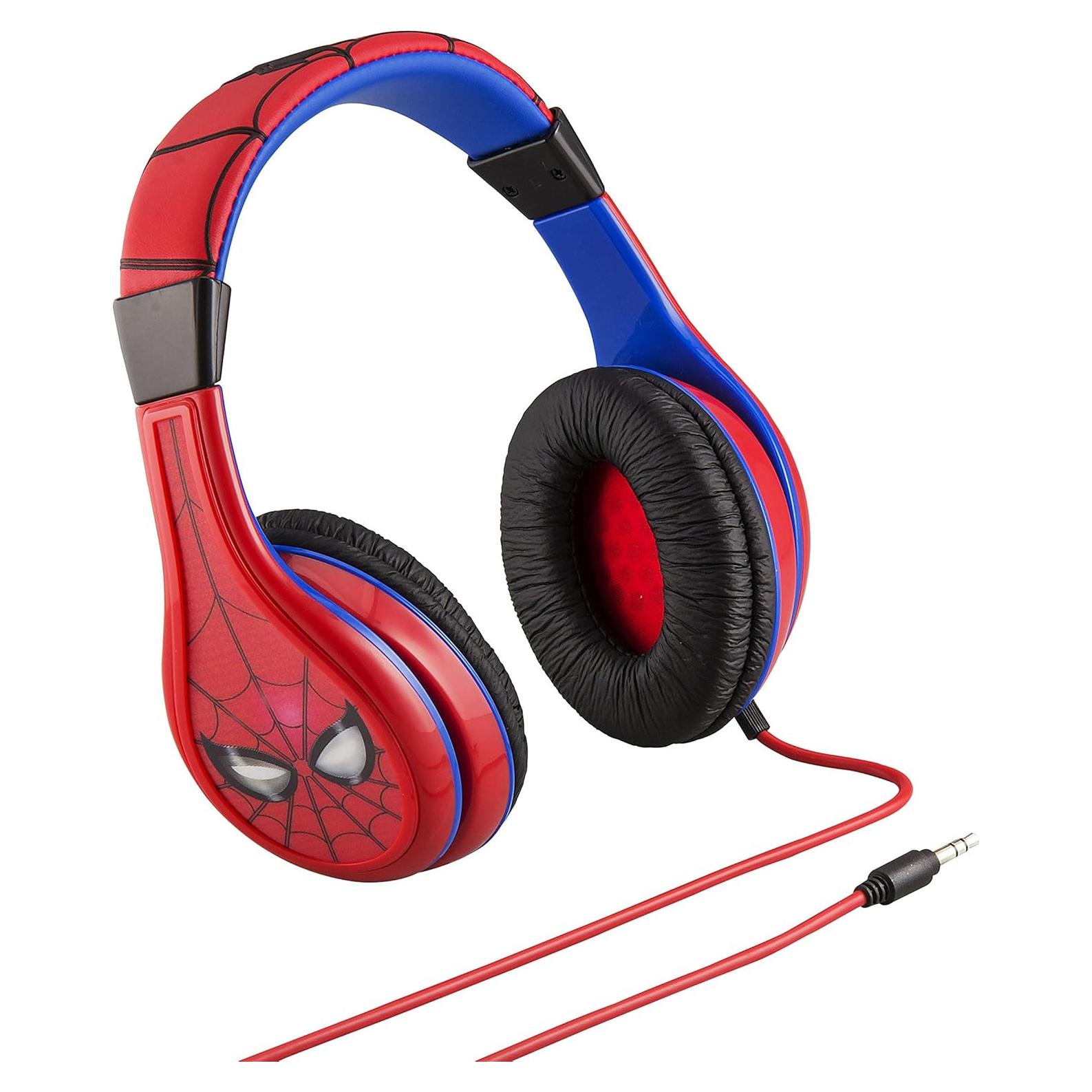 Auriculares KIDdesigns Spiderman para Niños, Sonido Estéreo, Control de Volumen