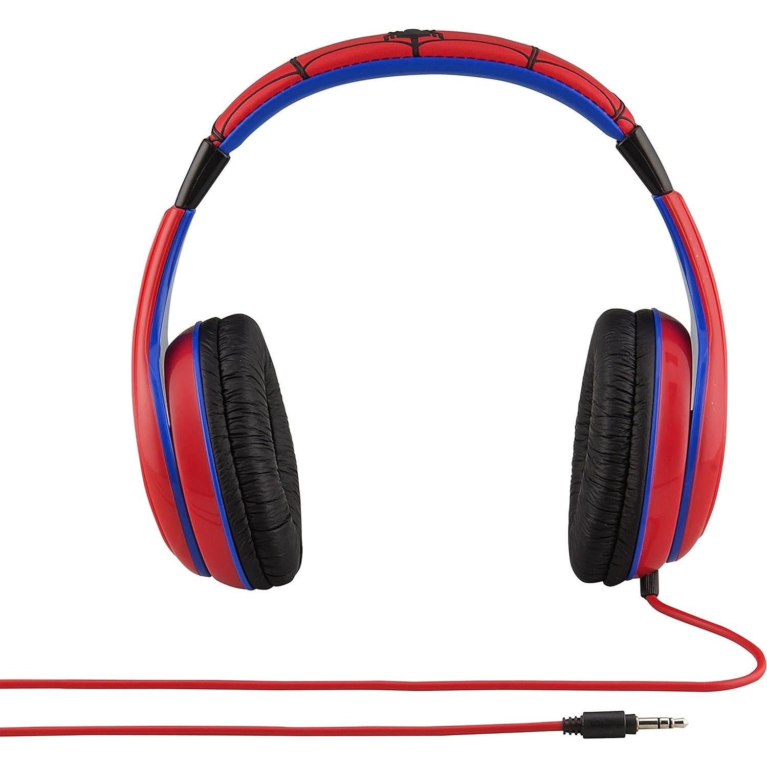 Auriculares KIDdesigns Spiderman para Niños, Sonido Estéreo, Control de Volumen