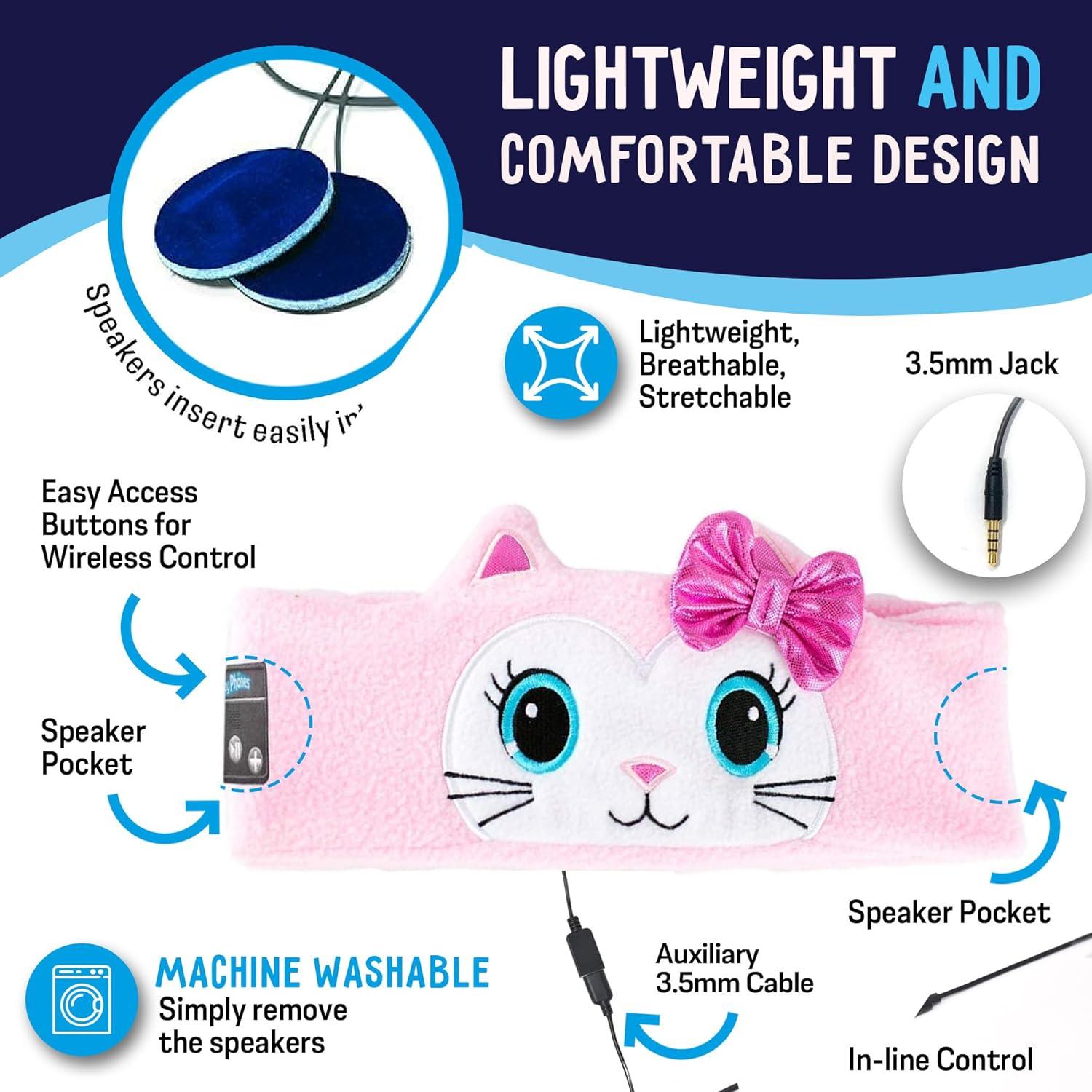 Auriculares Inalámbricos para Niños CozyPhones 3.0 Gatito Rosa