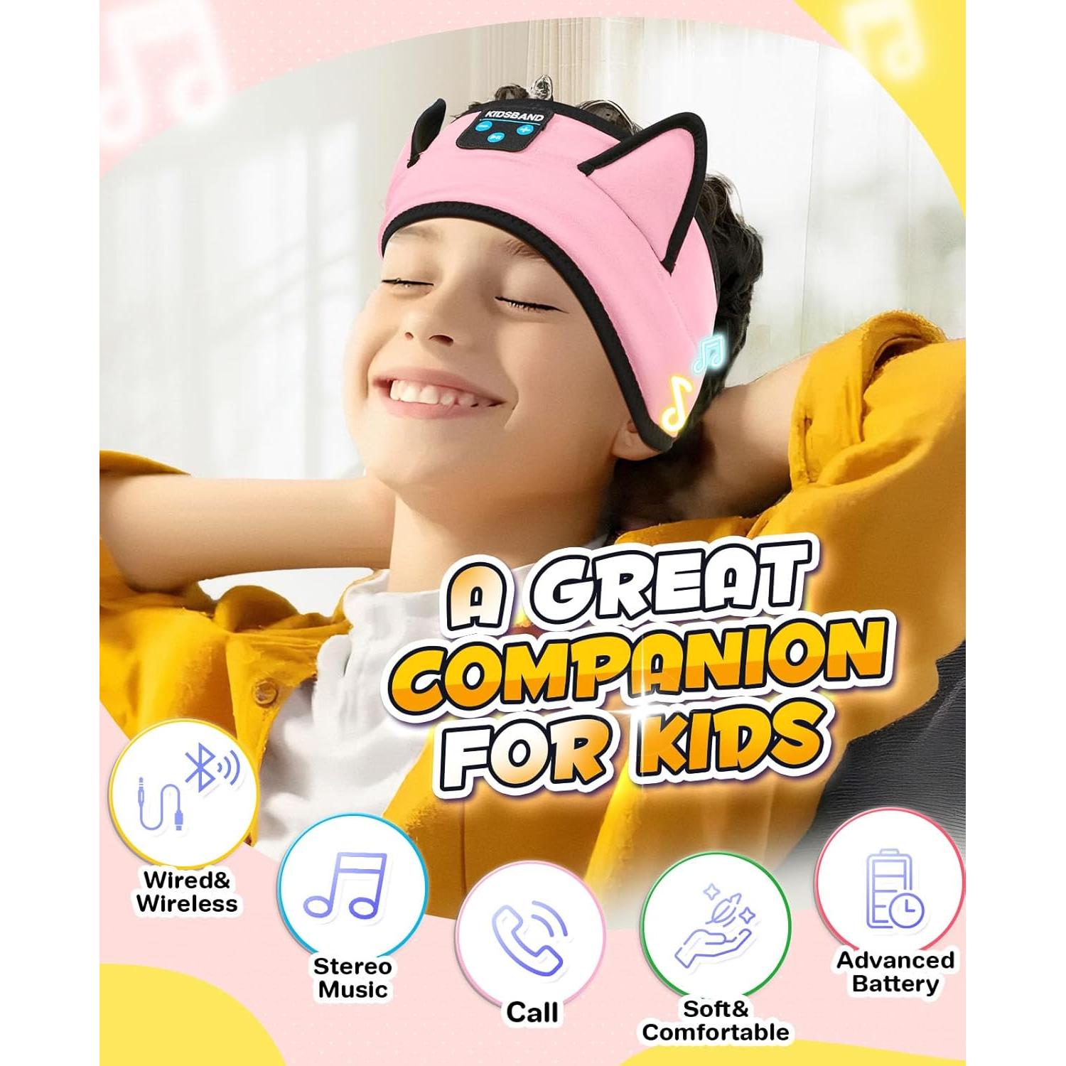 Auriculares Inalámbricos Boodlab BDEM01 para Niños Rosa