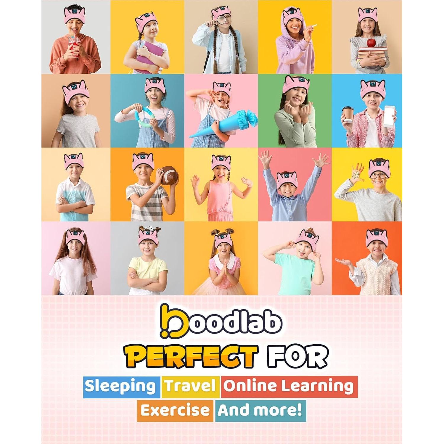 Auriculares Inalámbricos Boodlab BDEM01 para Niños Rosa