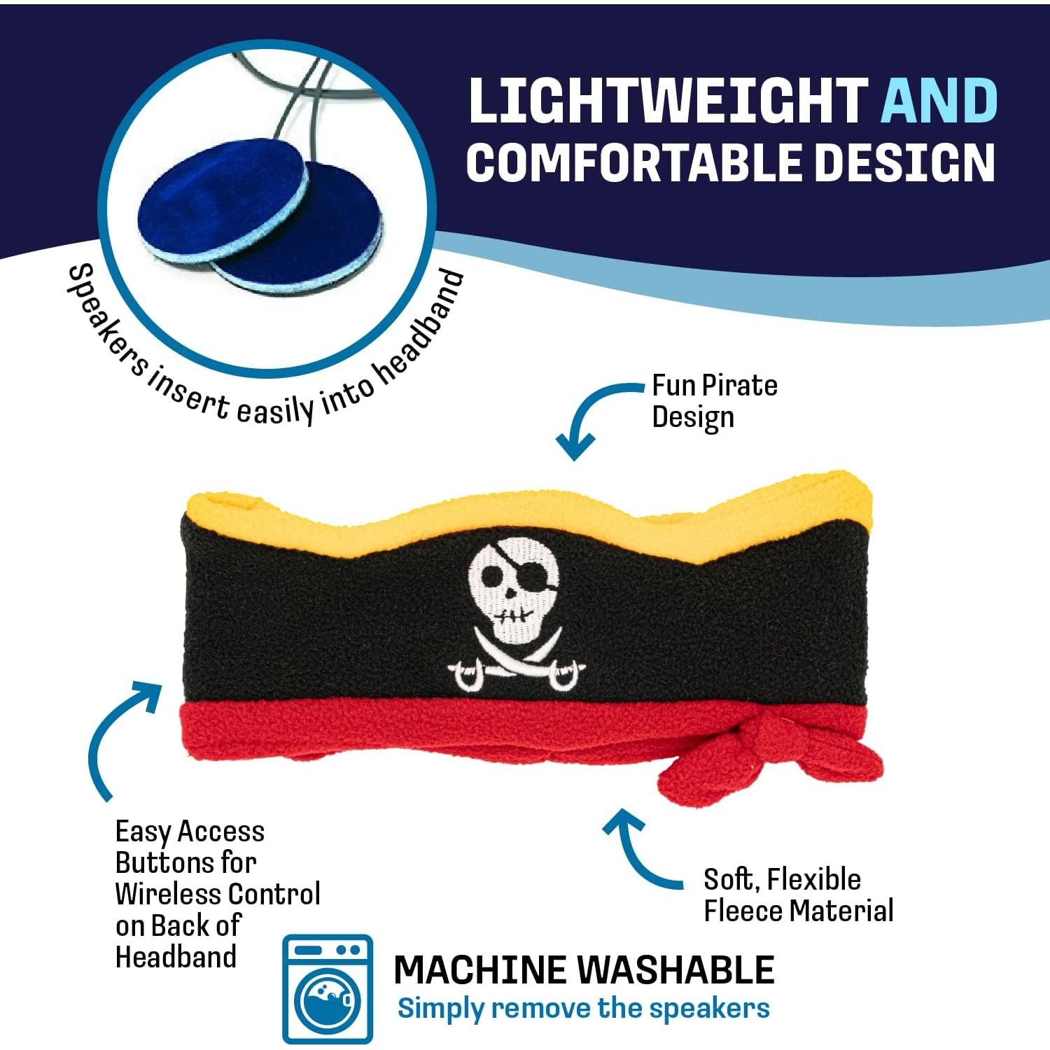 Auriculares Inalámbricos CozyPhones para Niños Pirata - 13h Batería