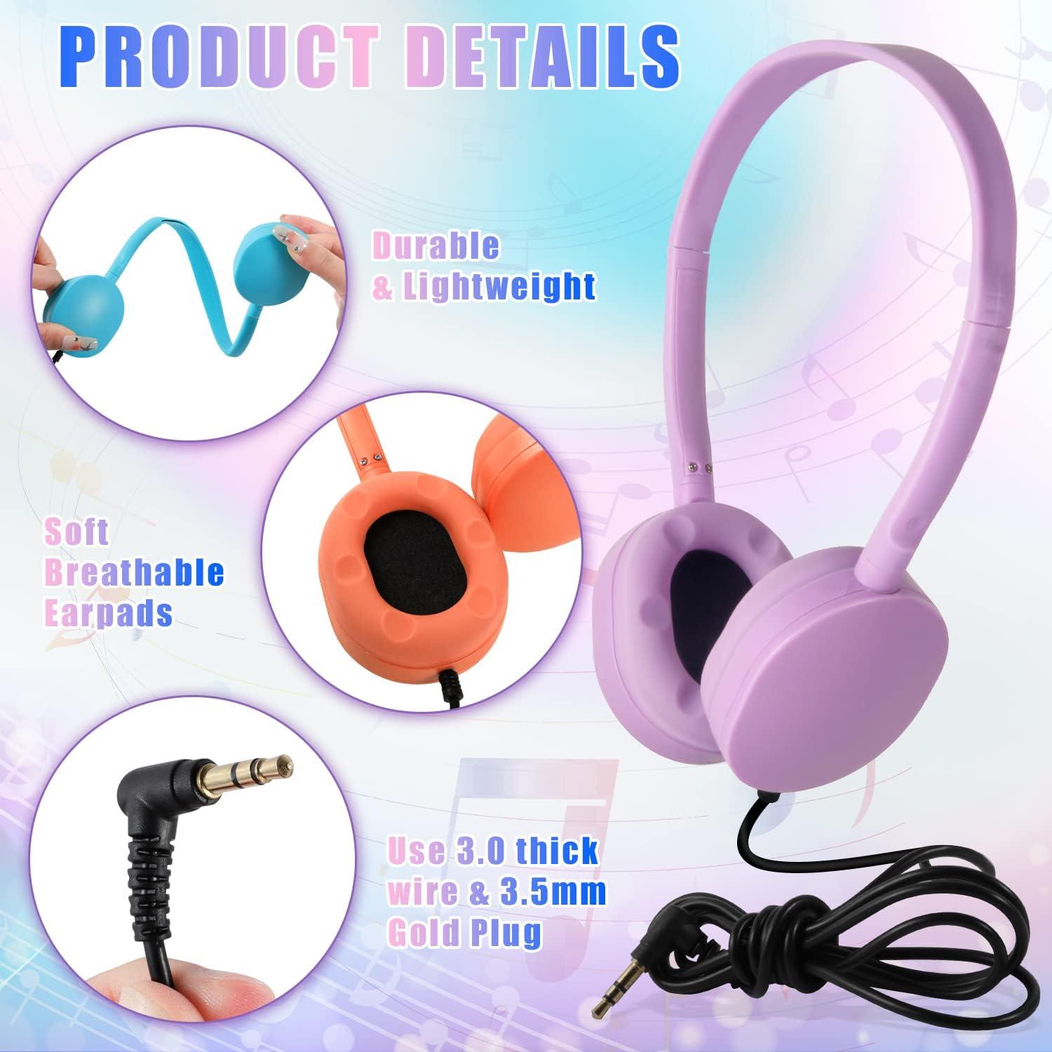 Auriculares CN-Outlet para Niños y Adultos - 20 Paquetes de 10 Colores