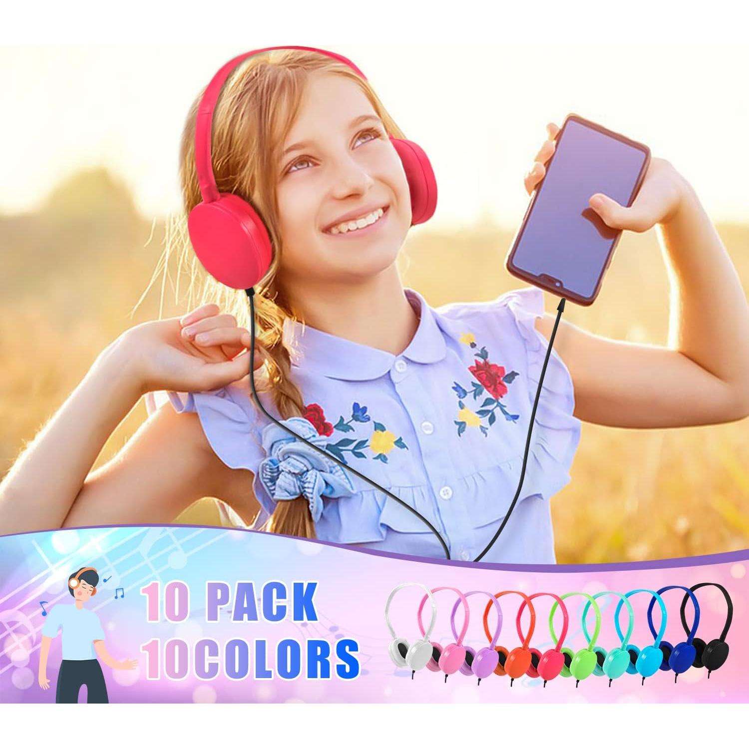 Auriculares CN-Outlet para Niños y Adultos - 20 Paquetes de 10 Colores