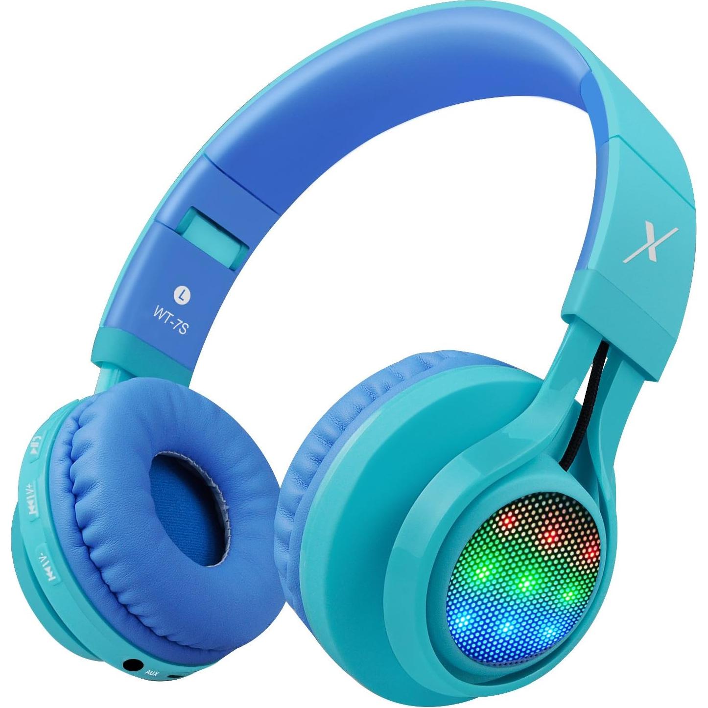 Auriculares Bluetooth Riwbox WT-7S Plegables para Niños Azul