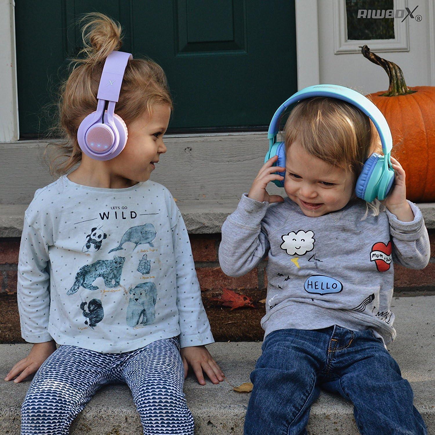 Auriculares Bluetooth Riwbox WT-7S Plegables para Niños Azul