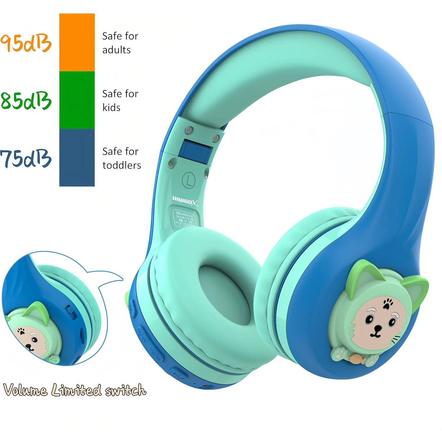 Auriculares Inalámbricos Riwbox CB-7S para Niños 60H Bluetooth 5.3