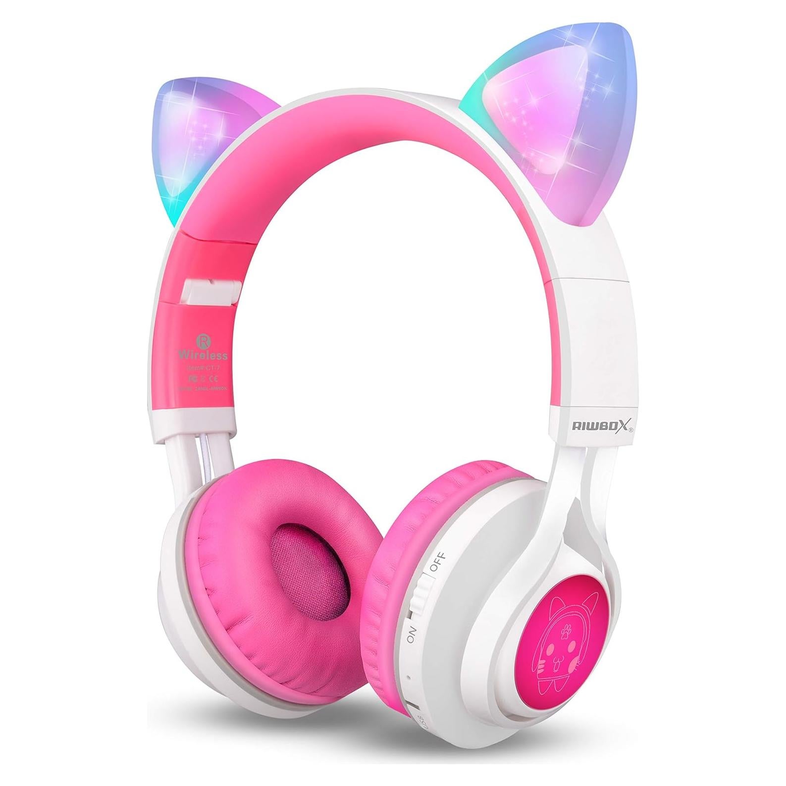 Auriculares Bluetooth Riwbox CT-7 Inalámbricos Niños con Luz LED