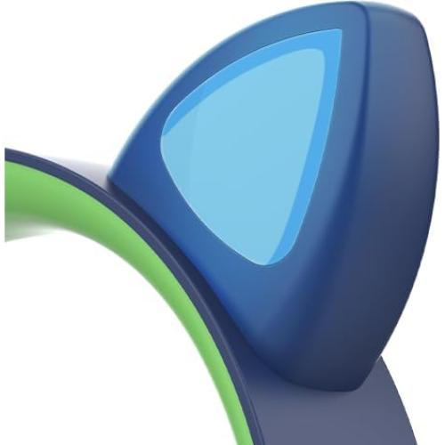Auriculares Riwbox CT-7S Bluetooth Niños Orejas de Gato Verde y Azul