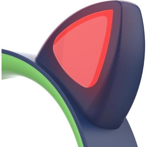 Auriculares Riwbox CT-7S Bluetooth Niños Orejas de Gato Verde y Azul