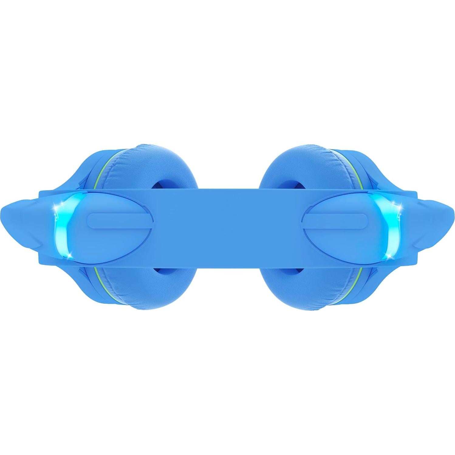 Auriculares Bluetooth Riwbox CF9 Niños Gato Verde Azul 85dB