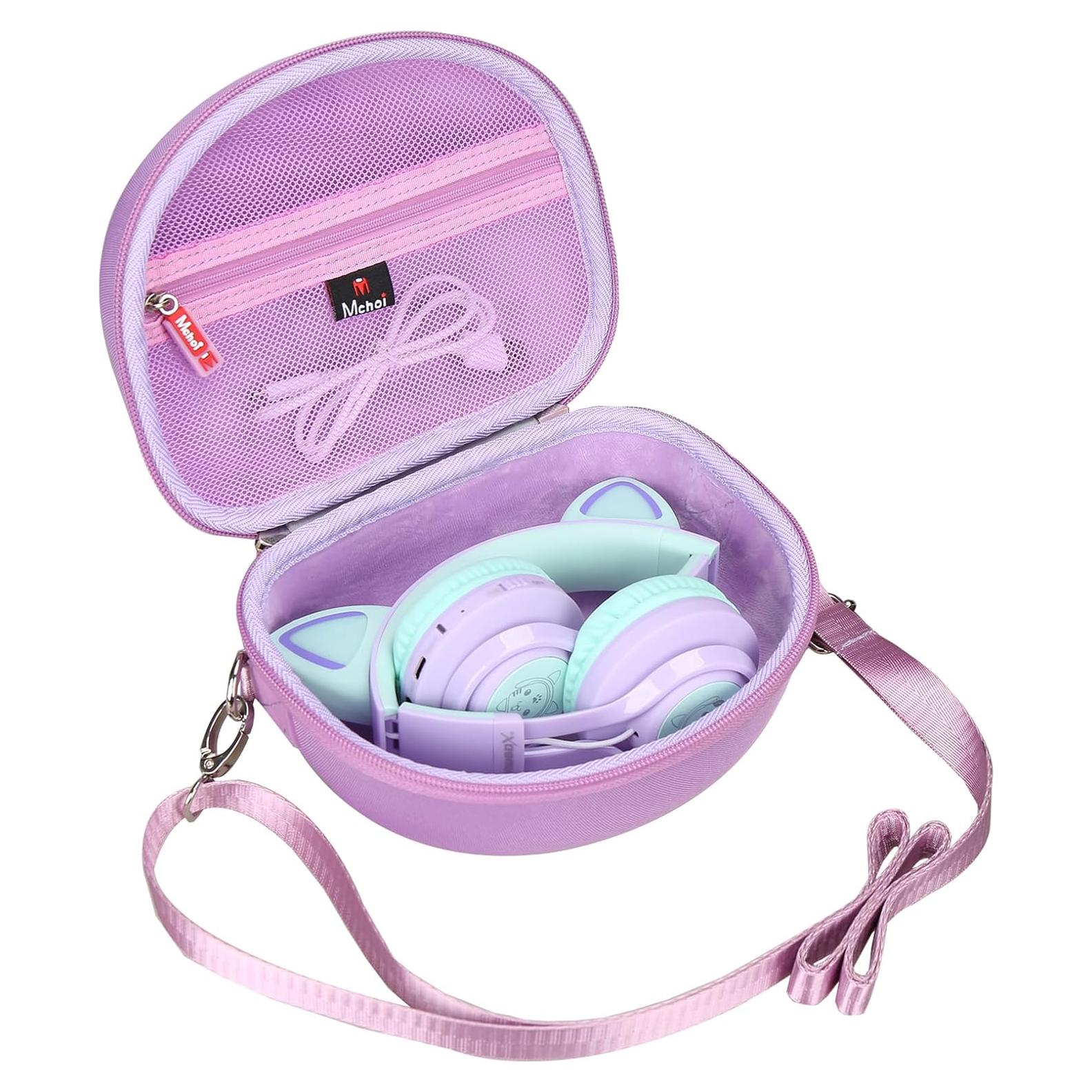 Funda Dura Mchoi para Auriculares Inalámbricos Niños Rosa