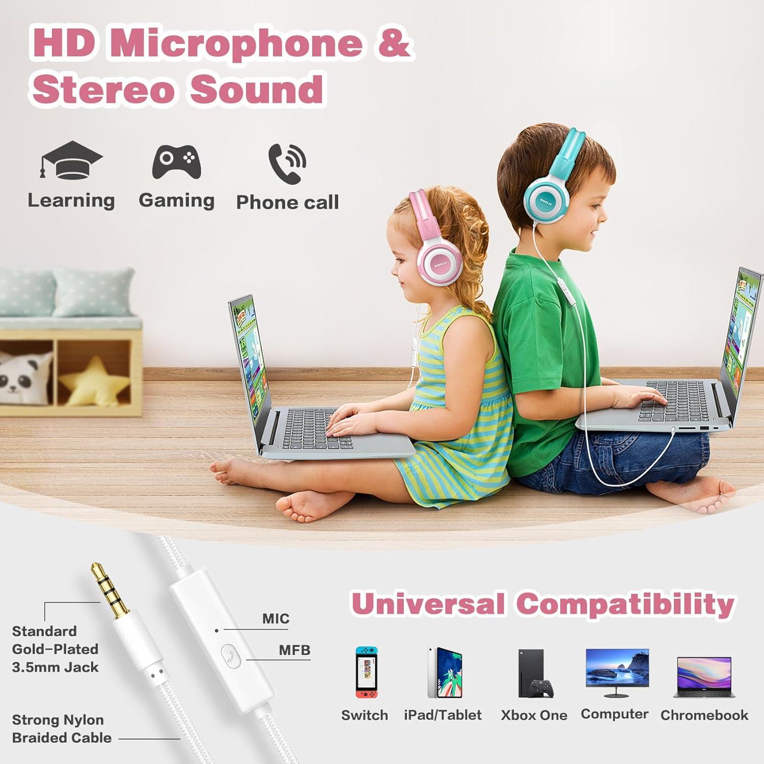 Auriculares para Niños Simolio SM-903PM con Limitador 75/85/94dB