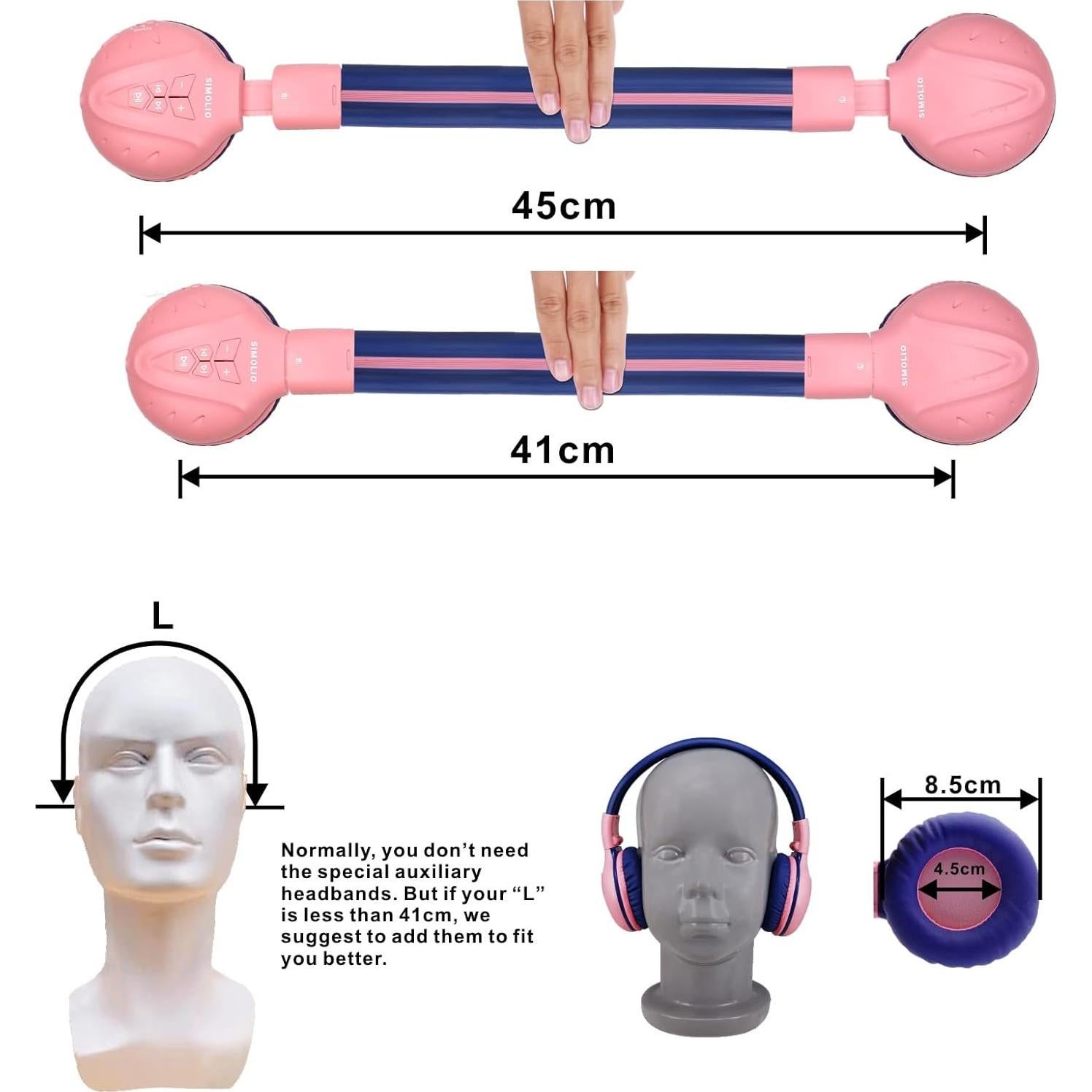 Auriculares Inalámbricos SIMOLIO JH-711 para Niños Rosa