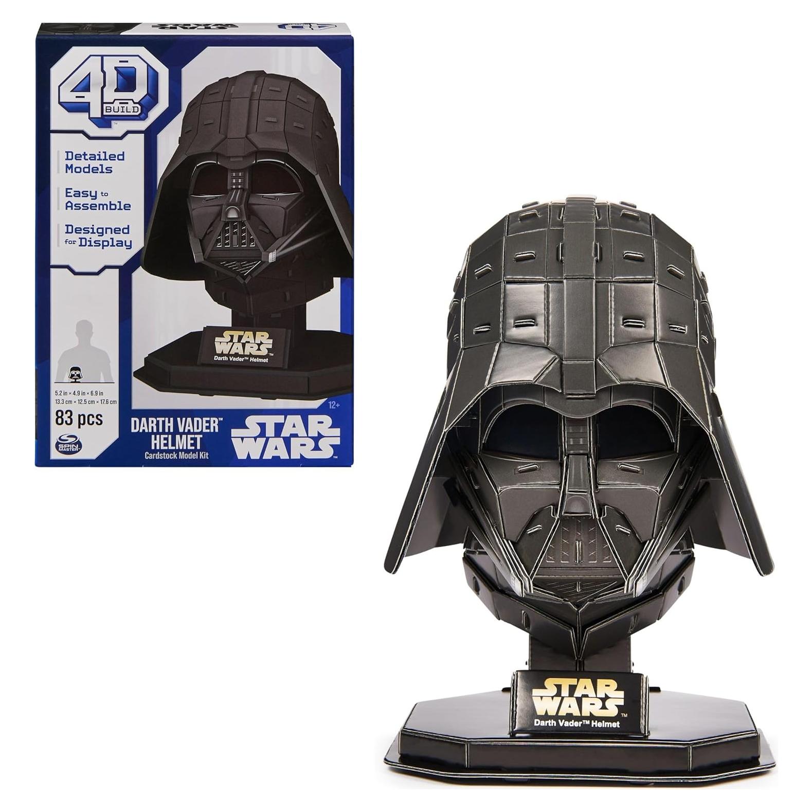 Kit Modelo 3D Darth Vader 4D Build Spin Master 13.3 cm