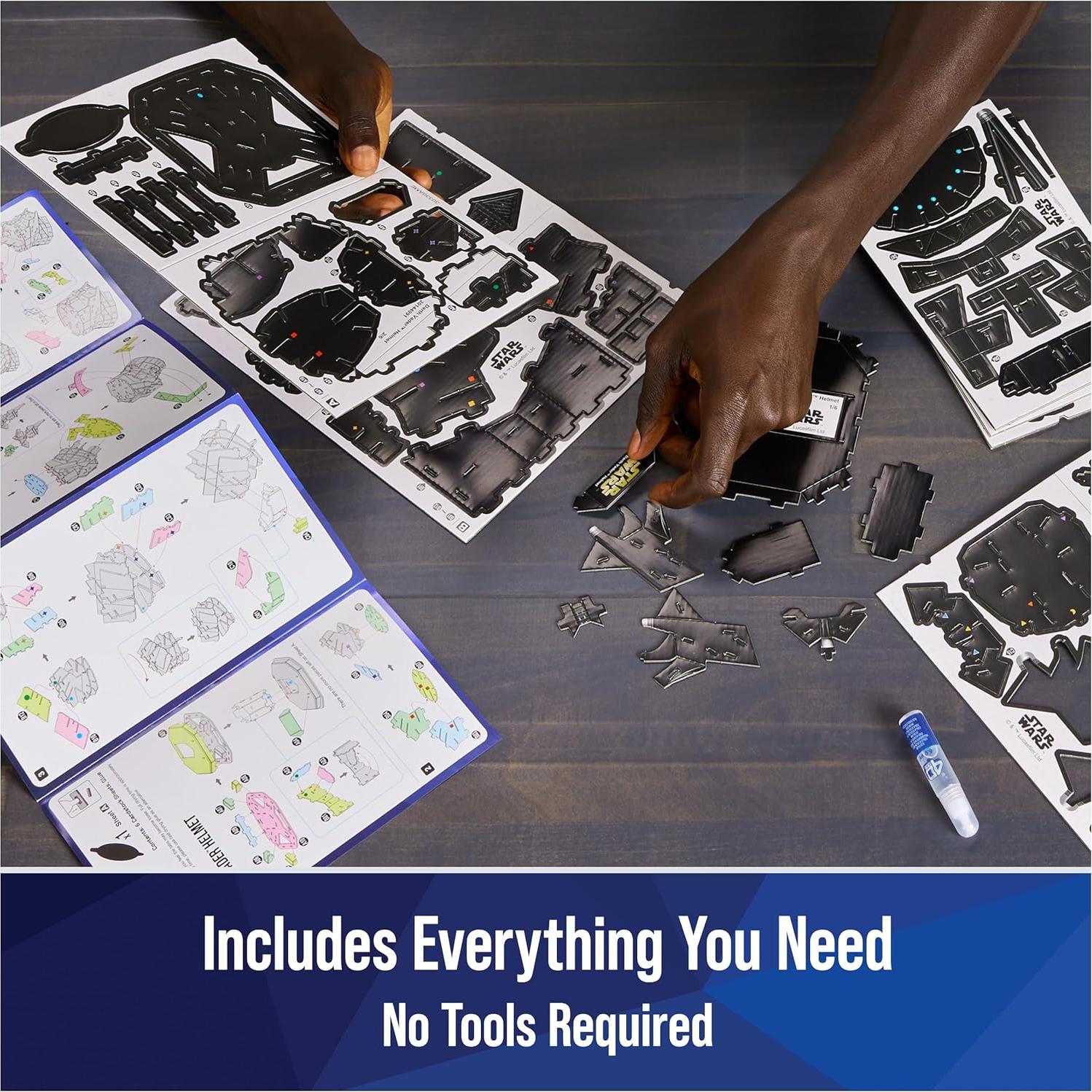 Kit Modelo 3D Darth Vader 4D Build Spin Master 13.3 cm