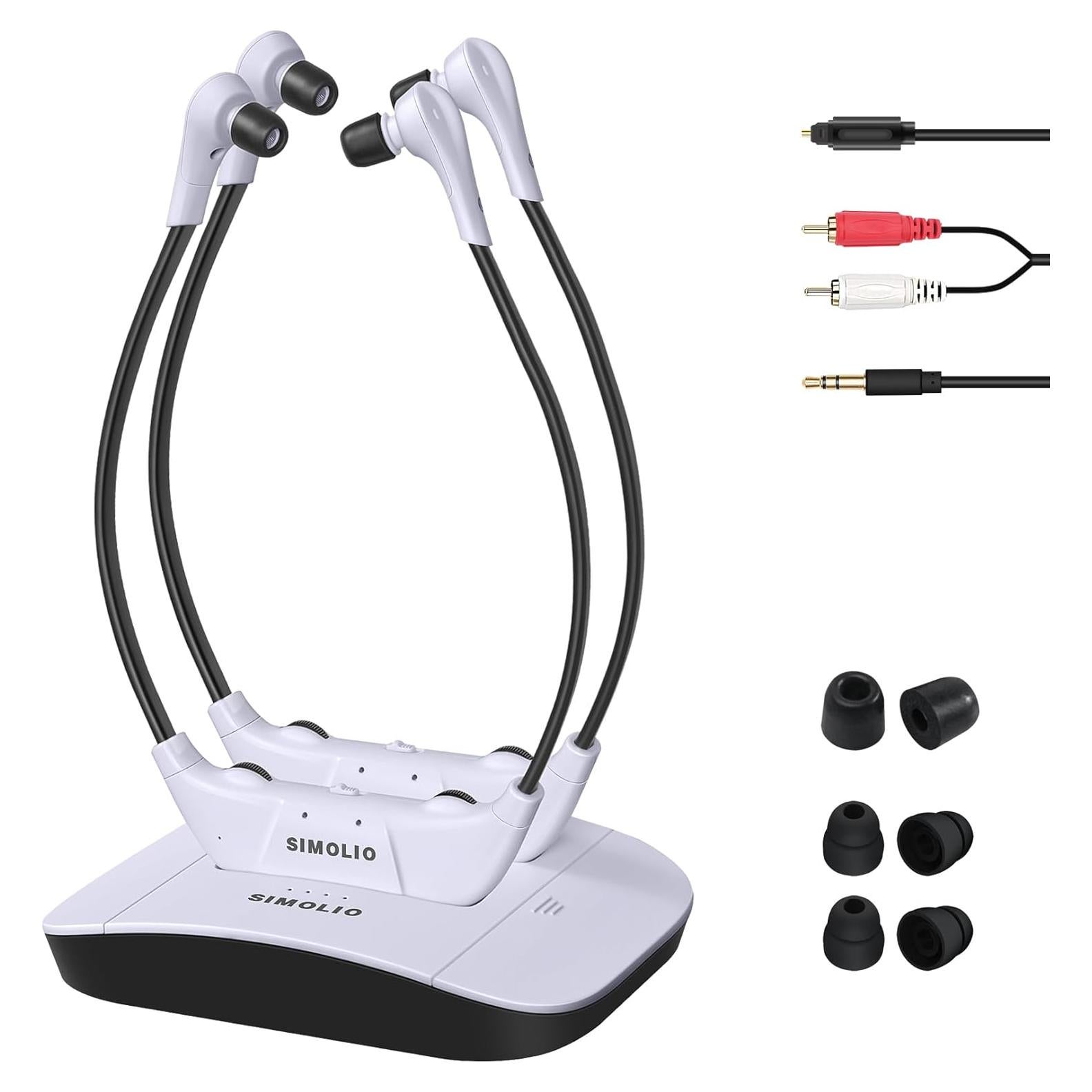 Auriculares Inalámbricos SIMOLIO SM-824D2 para TV con Batería