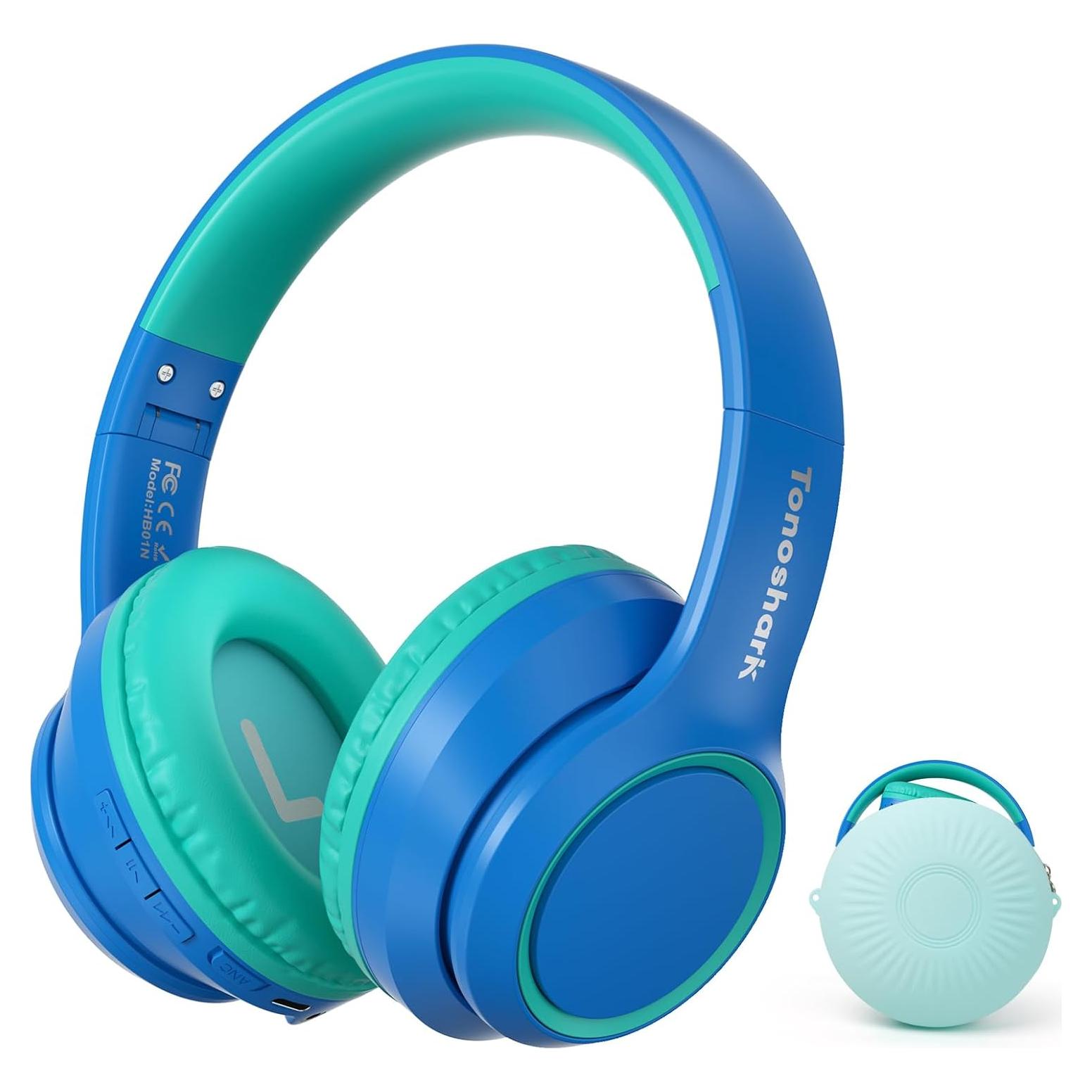 Auriculares Inalámbricos Bluetooth Tonoshark ANC Niños Azul 60H