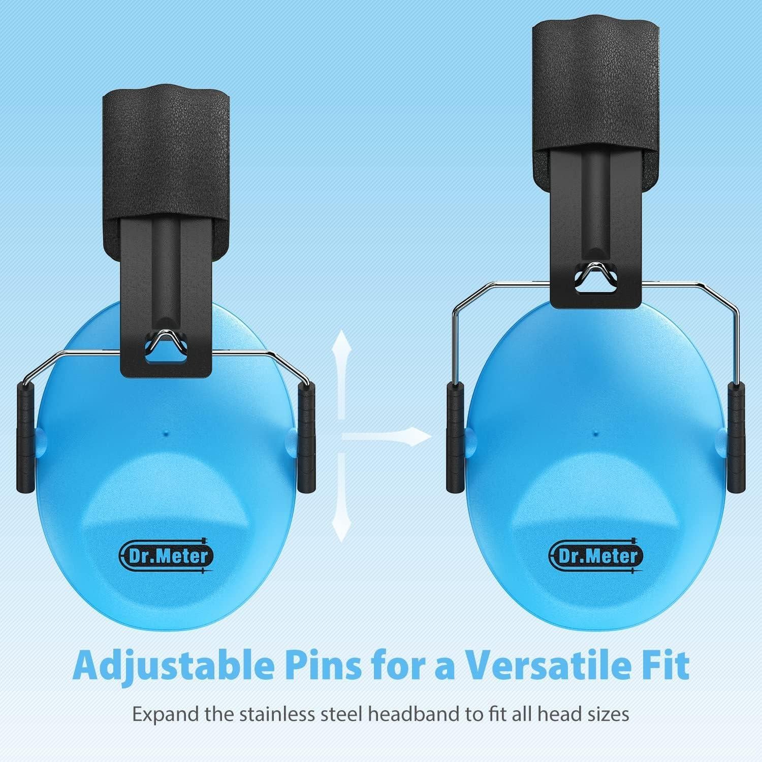 Orejeras Dr.meter para Niños Azul SNR 27.4dB Ajustables