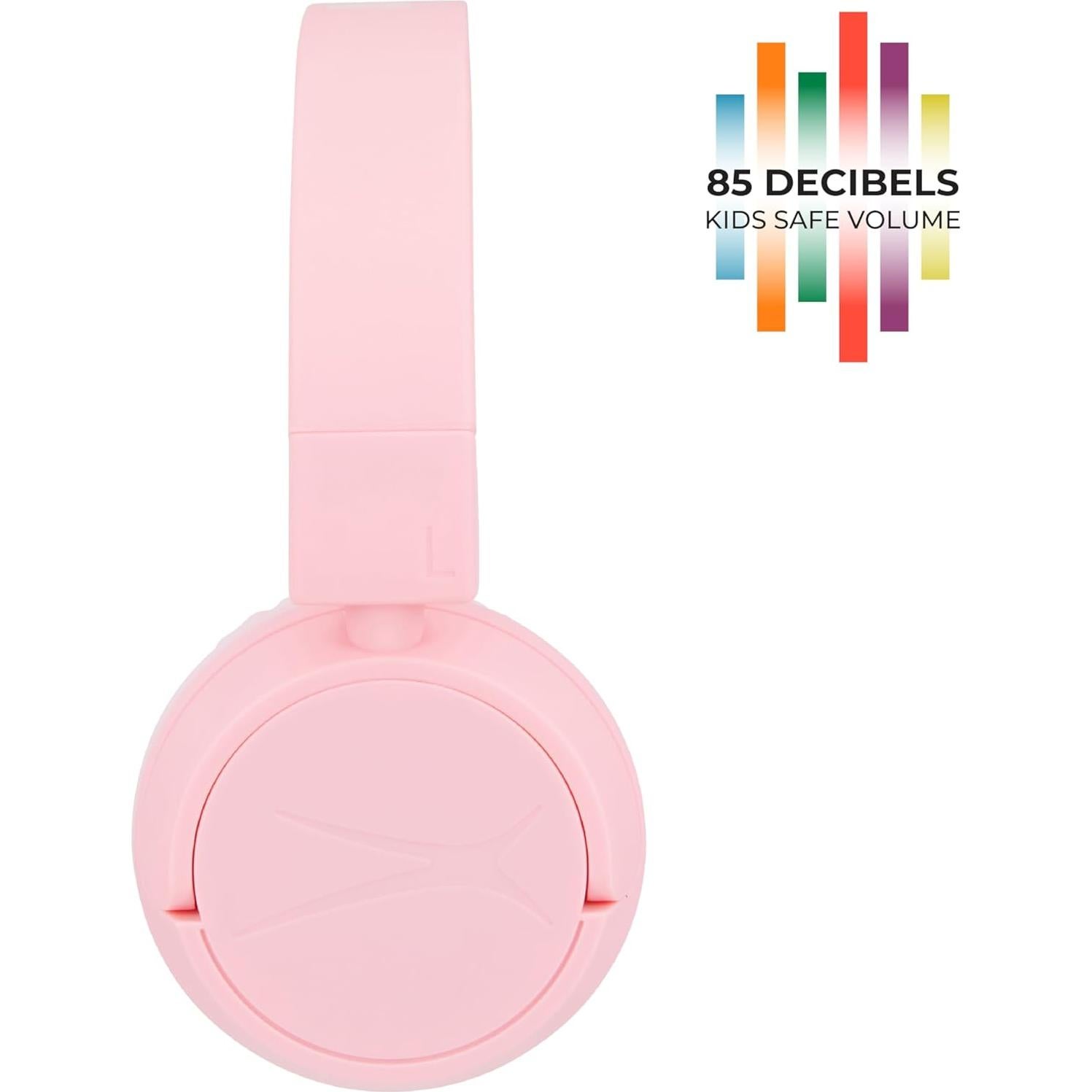 Auriculares Altec Lansing Kid Safe Bluetooth y con cable Rosa