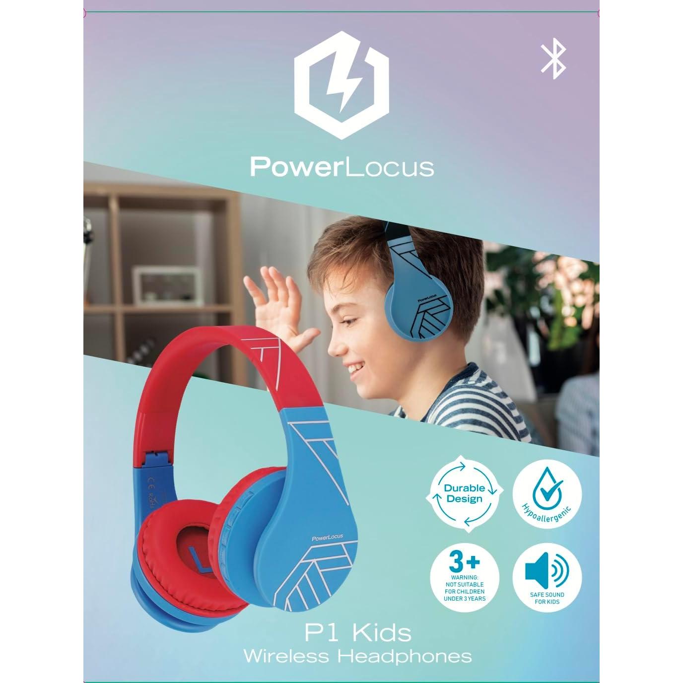 Auriculares Bluetooth PowerLocus P1 para Niños Rosa 85dB