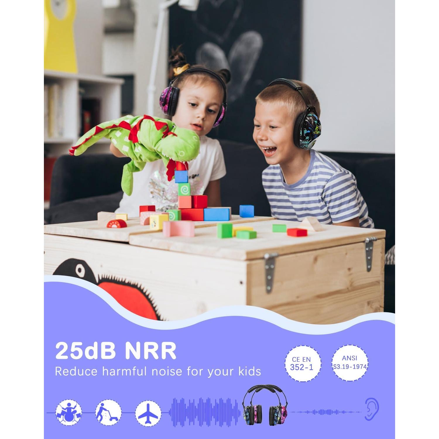 Auriculares de Protección Auditiva ZOHAN para Niños 2 Paquetes