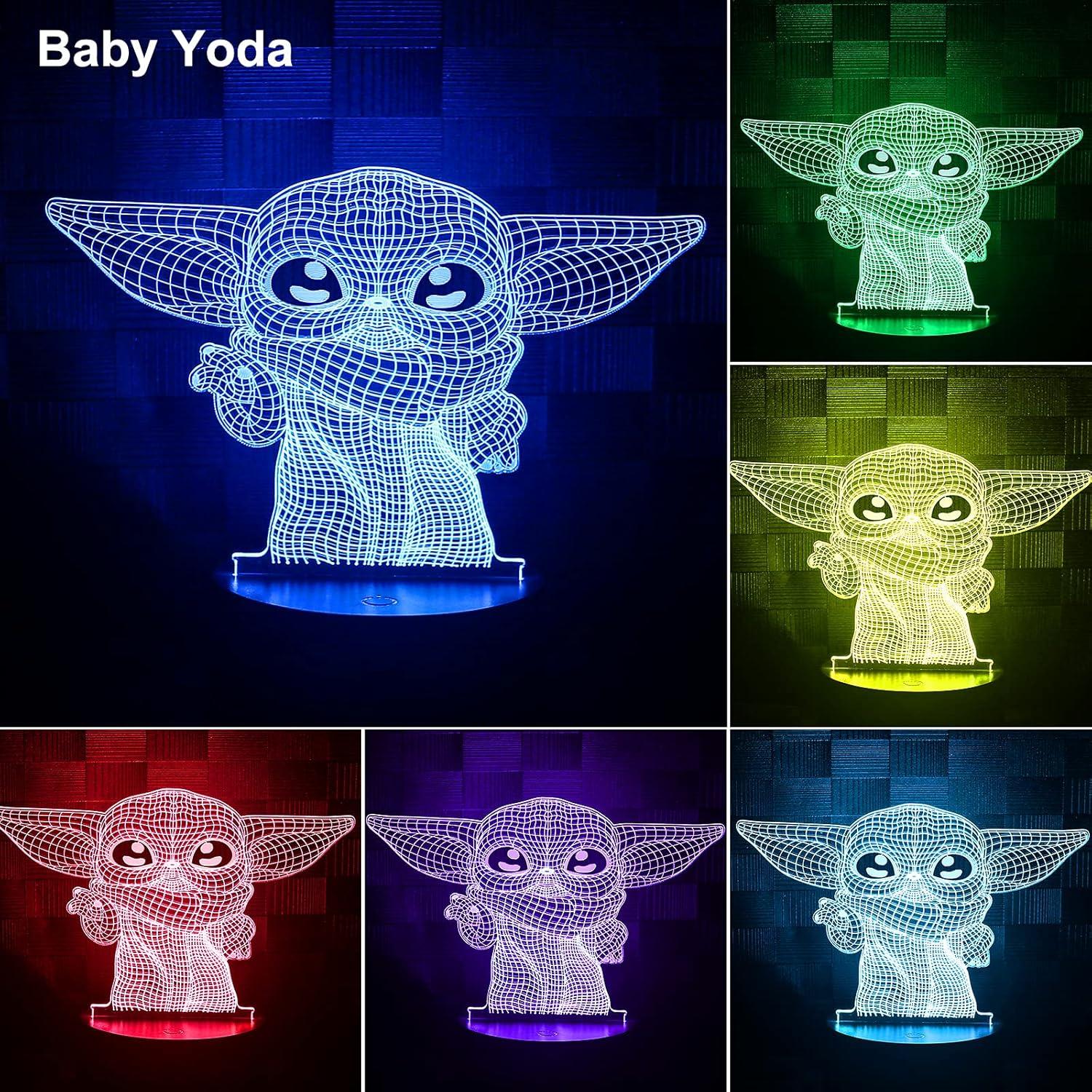 Lámpara Nocturna 3D Dreamy Cubby con Control Remoto y 4 Patrones