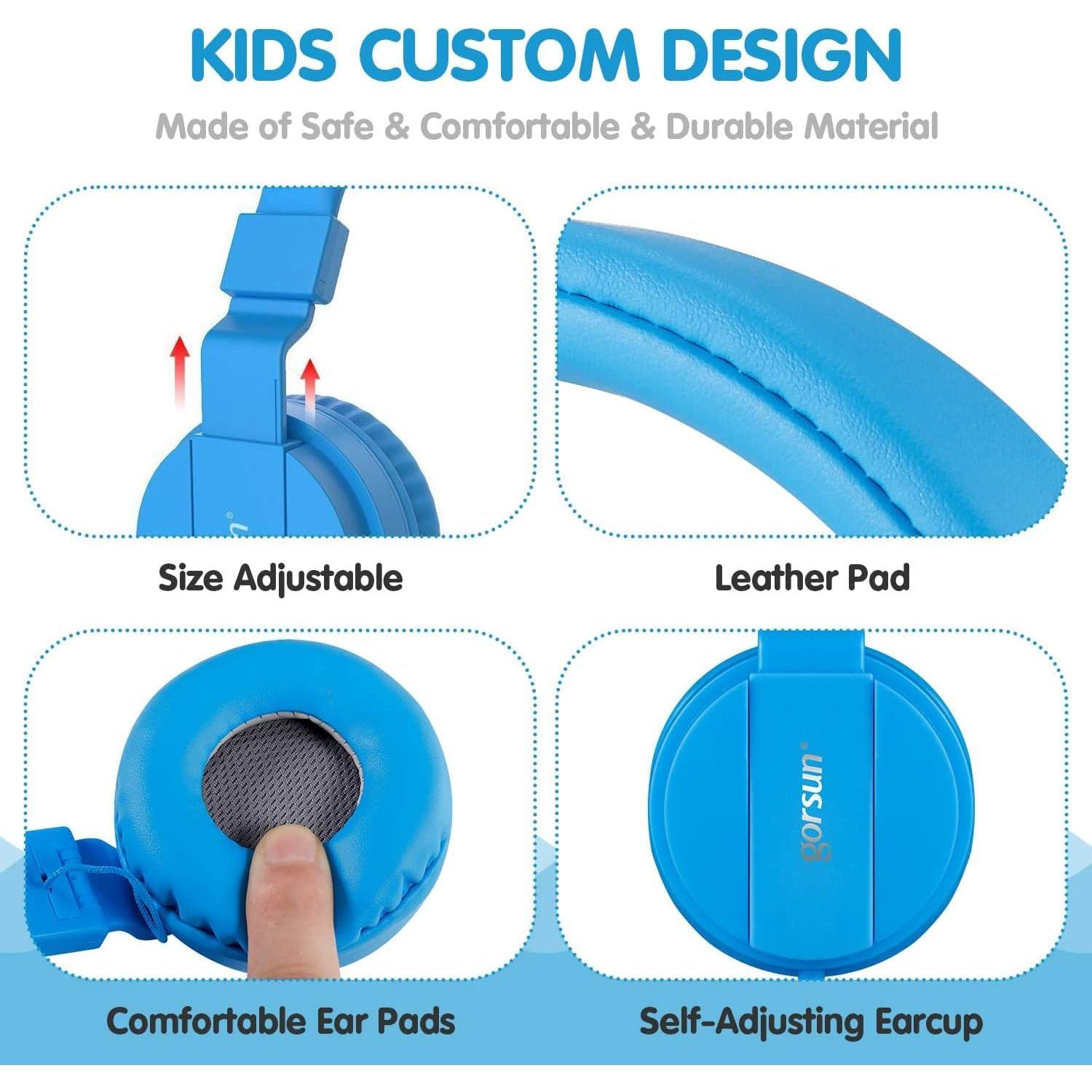 Auriculares ONTA para Niños con Cable - Azul, 198g, 3.5mm