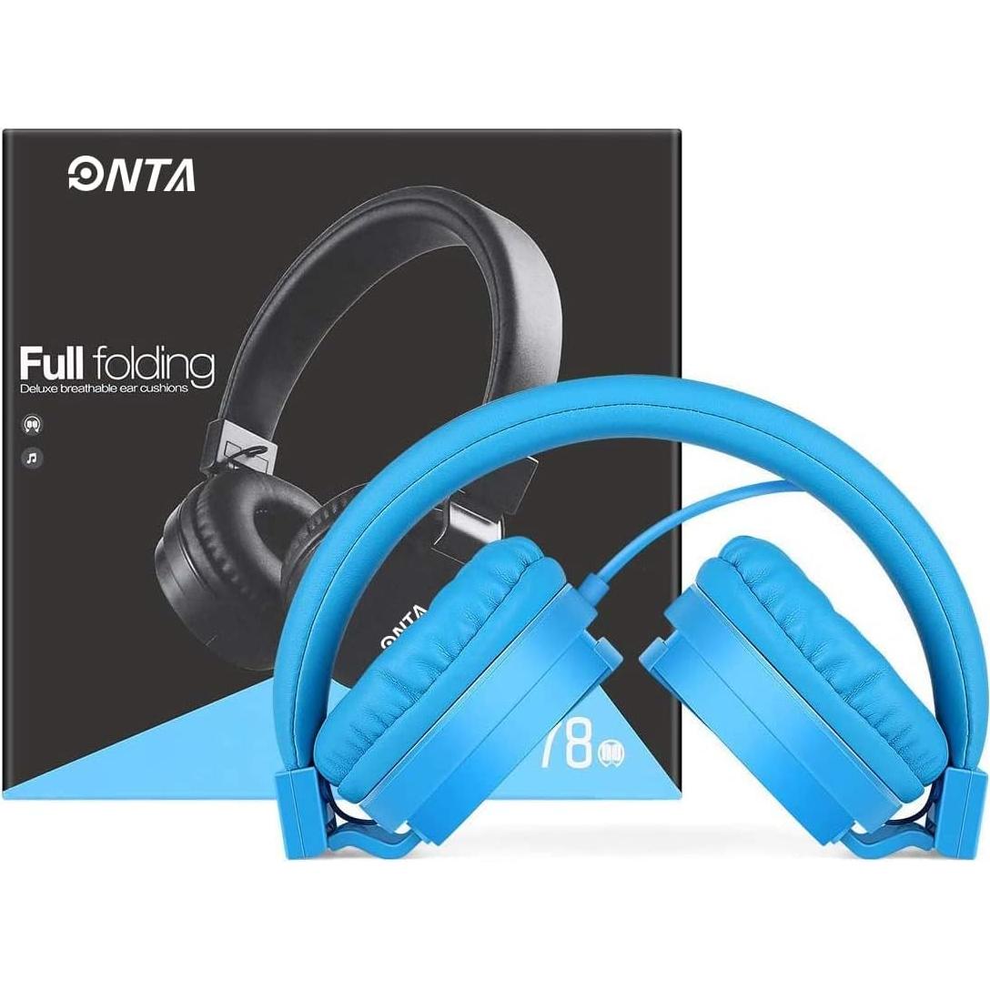 Auriculares ONTA para Niños con Cable - Azul, 198g, 3.5mm