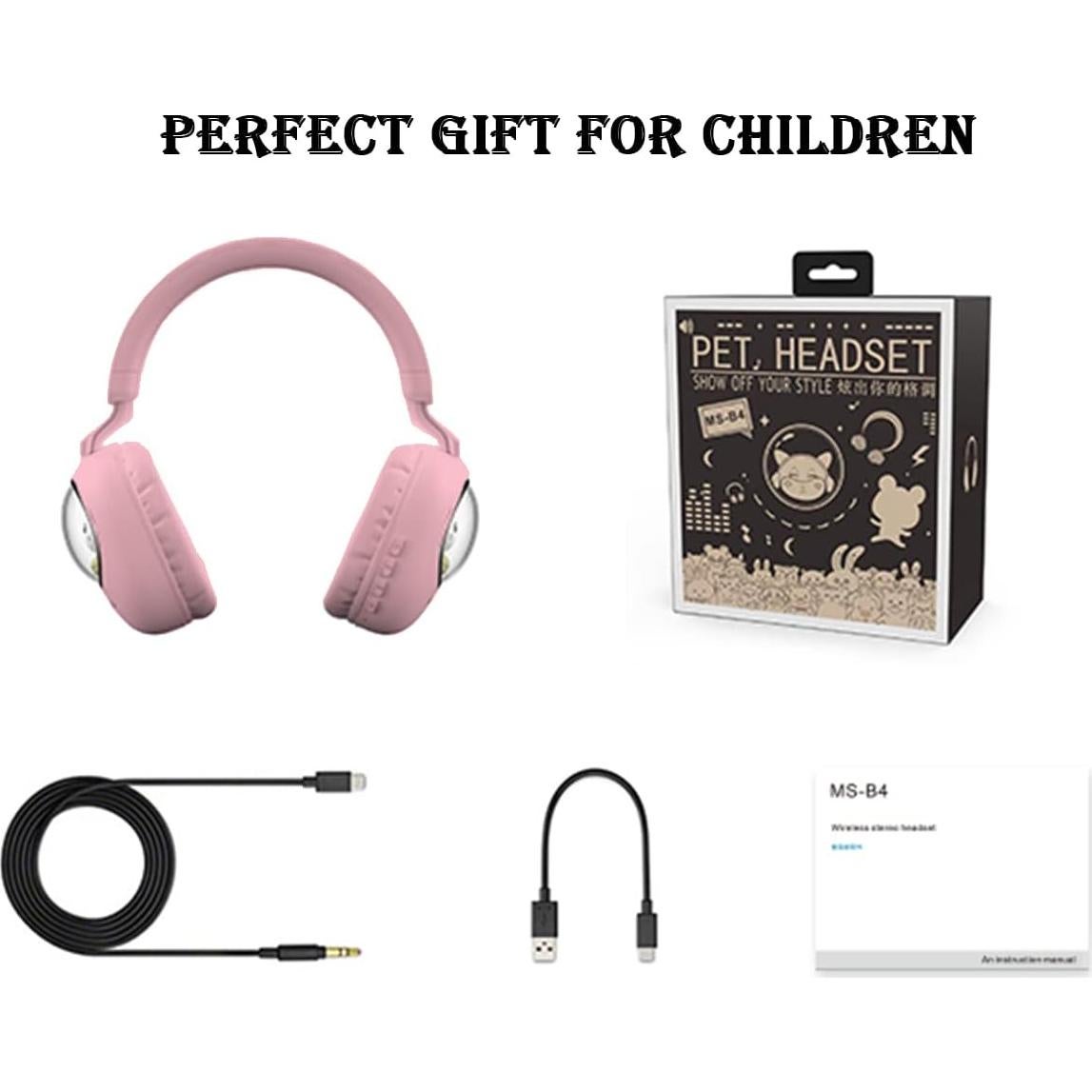 Auriculares Inalámbricos para Niños Xmenha Rosa con Micrófono