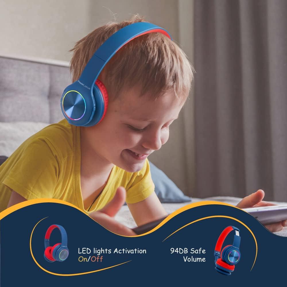 Auriculares Bluetooth PowerLocus PLED Niños Inalámbricos 30h