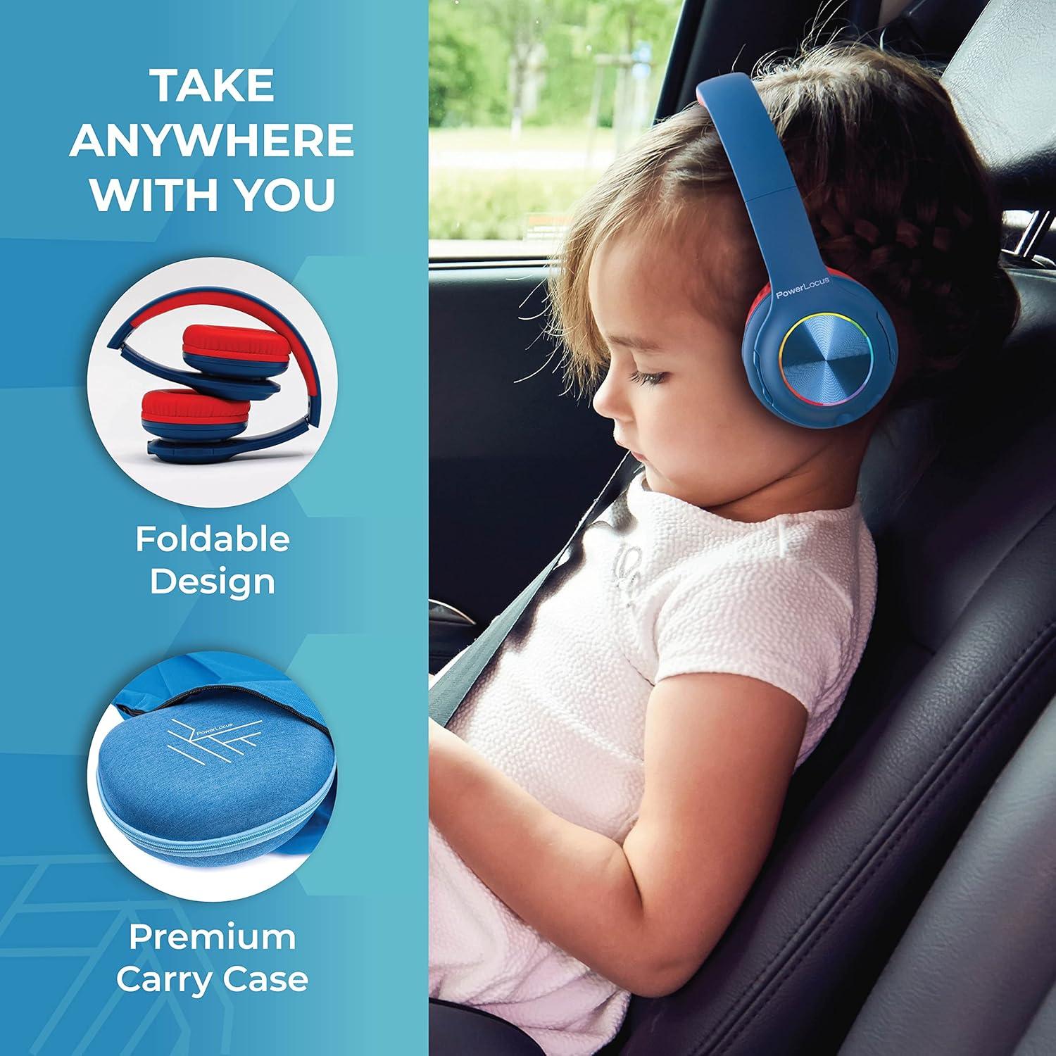 Auriculares Bluetooth PowerLocus PLED Niños Inalámbricos 30h