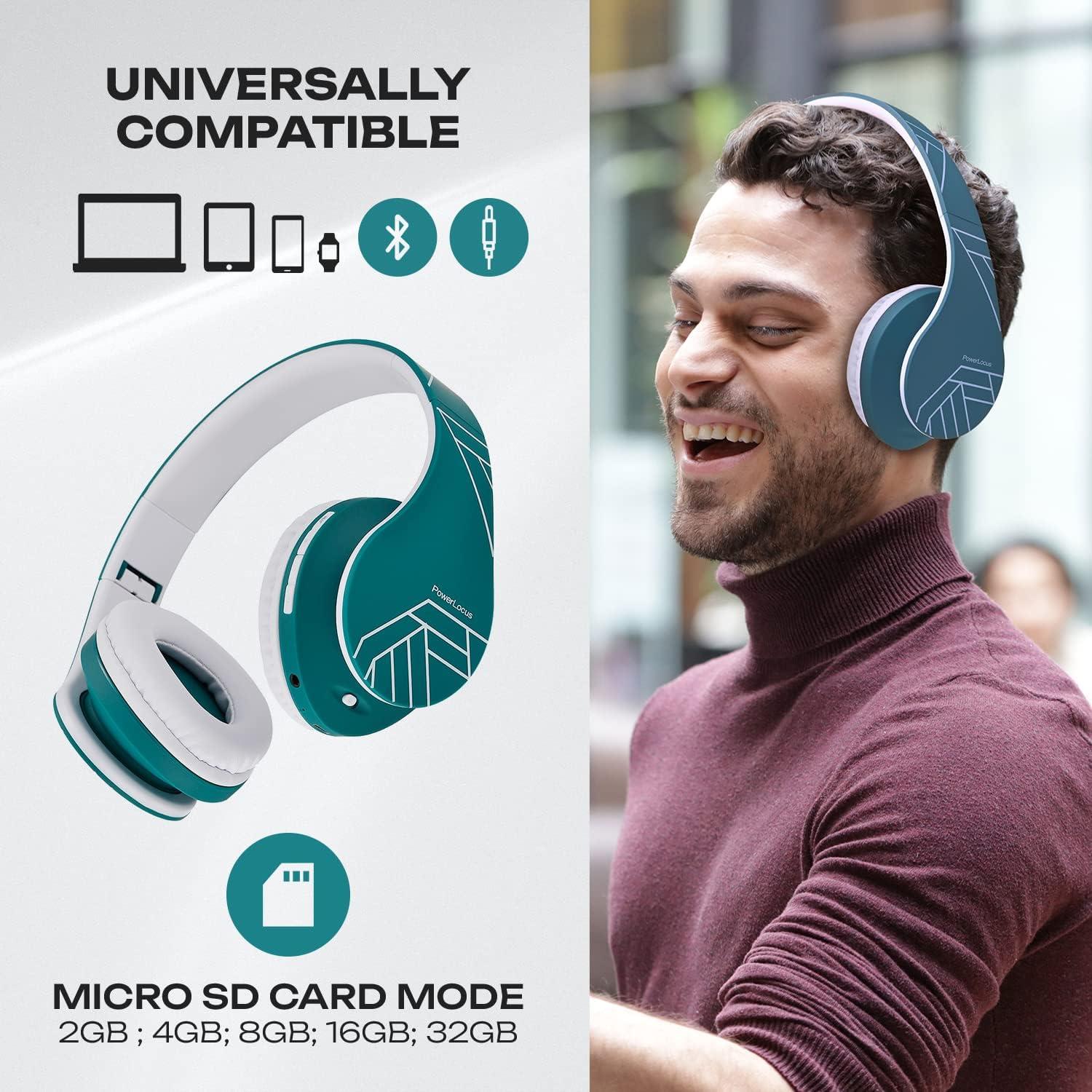 Auriculares Inalámbricos PowerLocus P2 - 2 Piezas Oro Rosa y Azul/Blanco